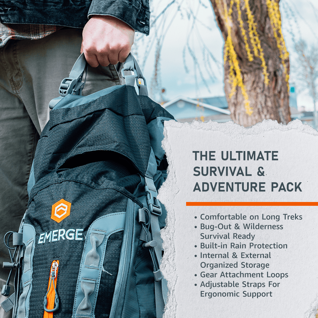 Emerge Survival Backpacks 80L Survival Backpack - The Ranger