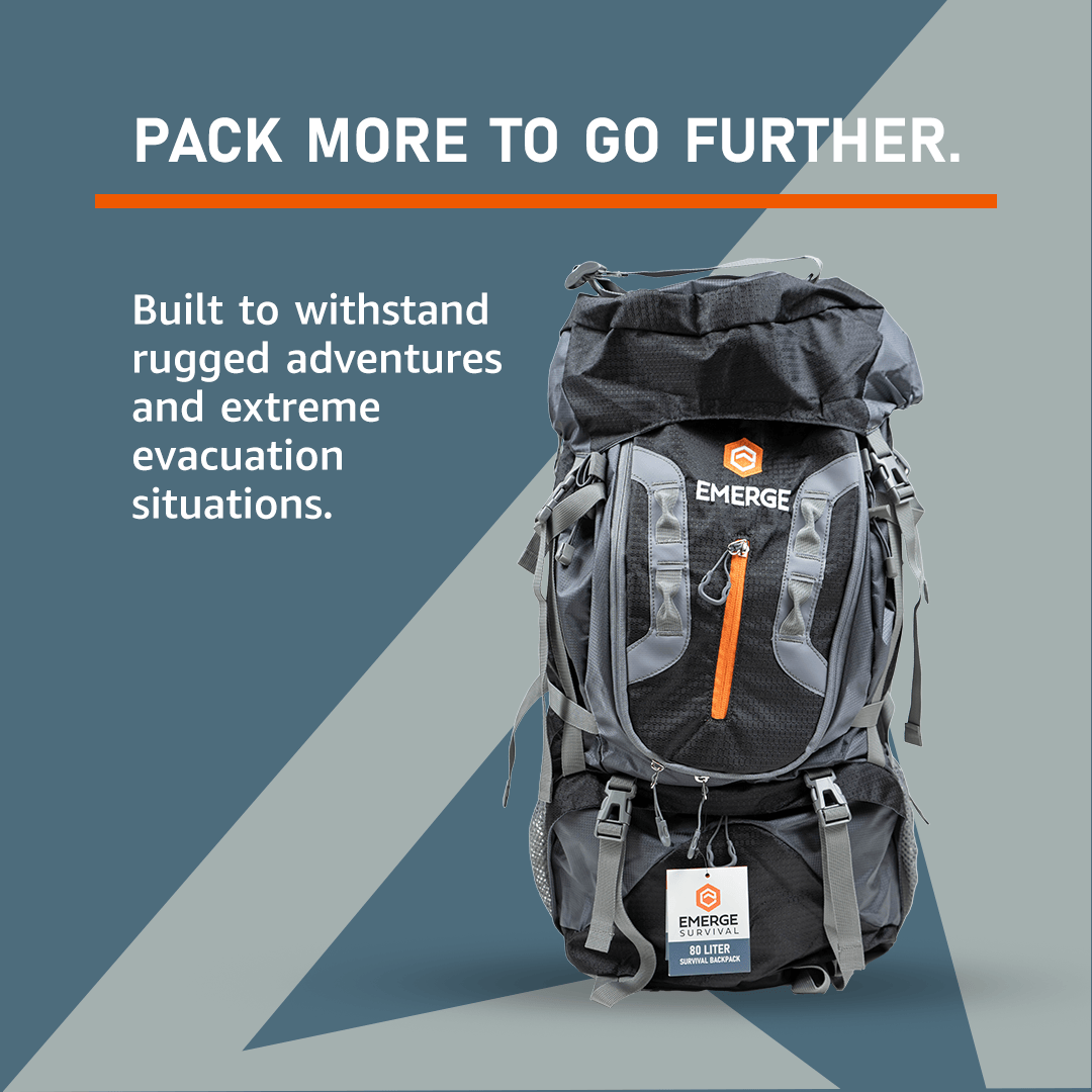 Emerge Survival Backpacks 80L Survival Backpack - The Ranger