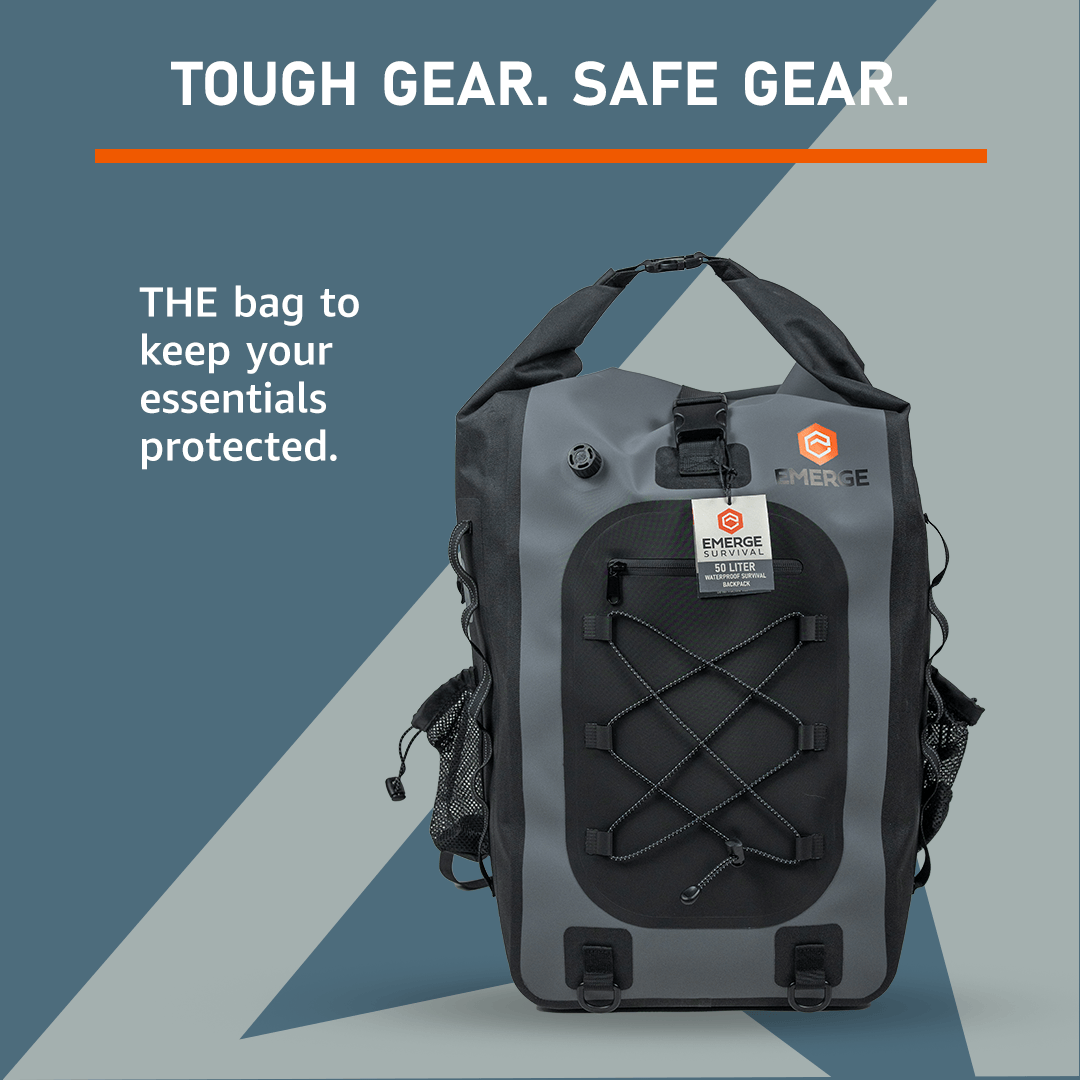 Emerge Survival Dry Bag 50L Dry Bag - The Ghost