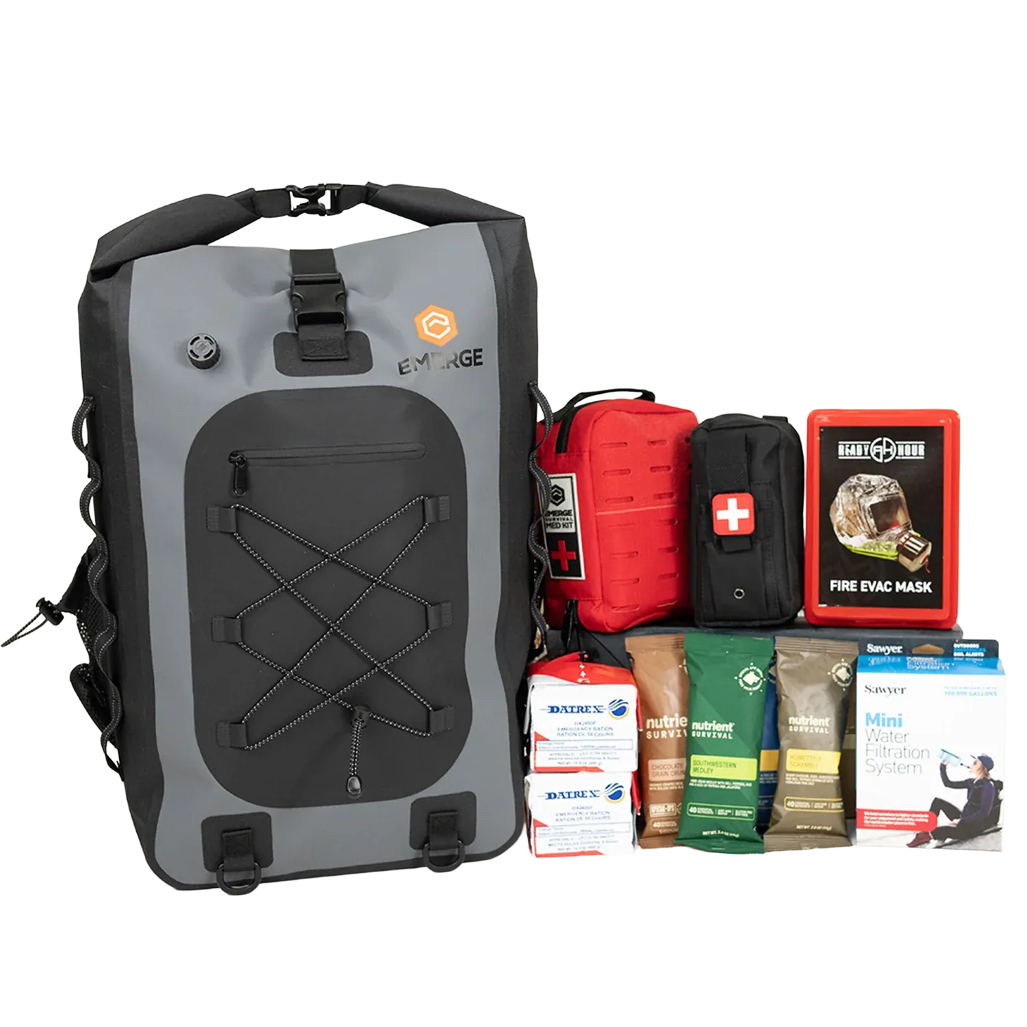 Emerge Survival Emergency Supplies 1-Person Evacuation Bag Evacuation Bag