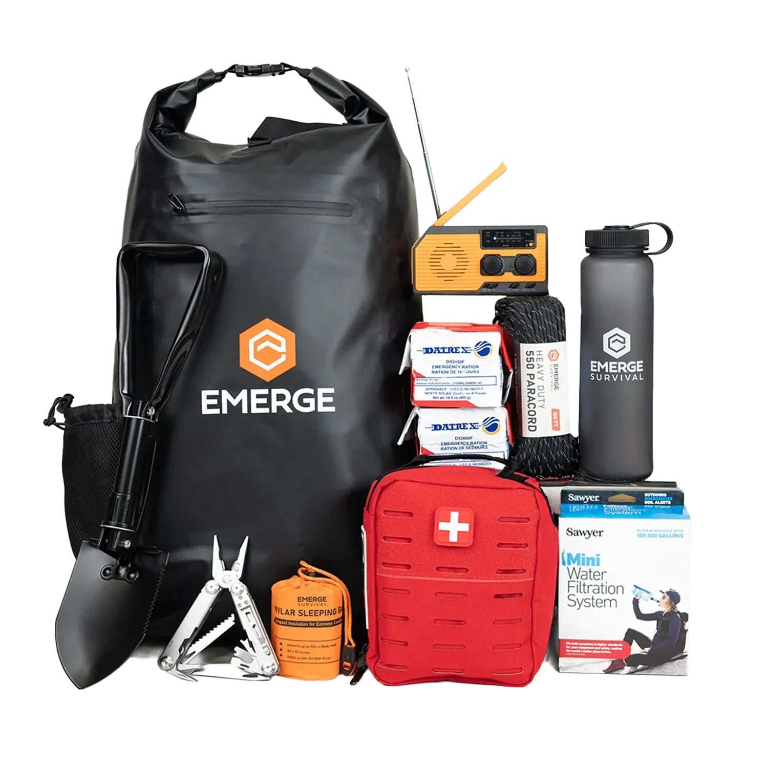 Emerge Survival Emergency Supplies 1-Person Kit 72 Hour Kit