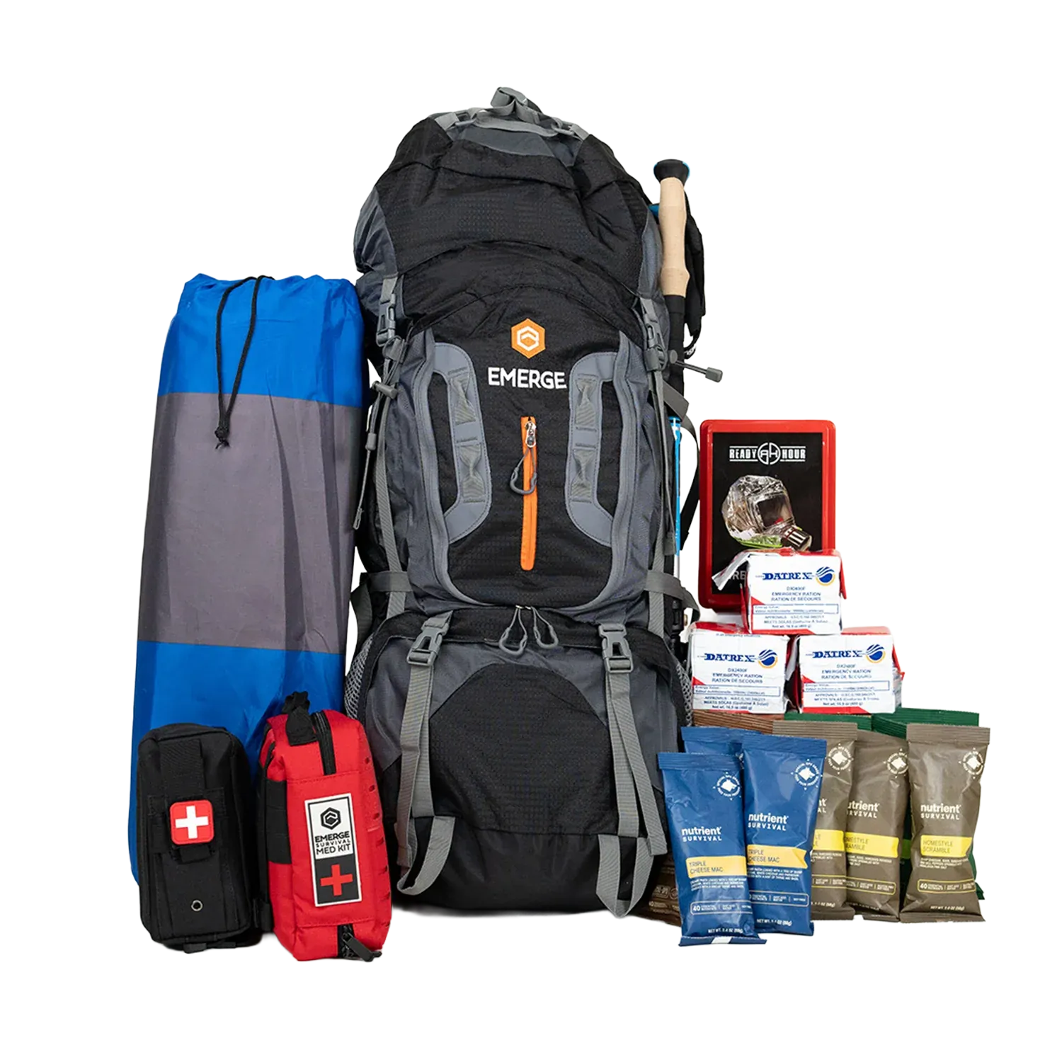 Emerge Survival Emergency Supplies 1-Person Kit Evacuation Pro Bag