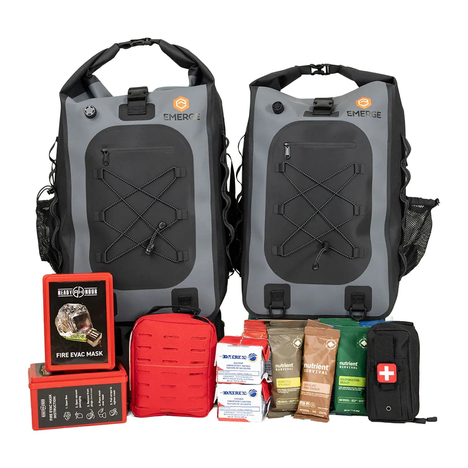 Emerge Survival Emergency Supplies 2-Person Evacuation Bag Evacuation Bag