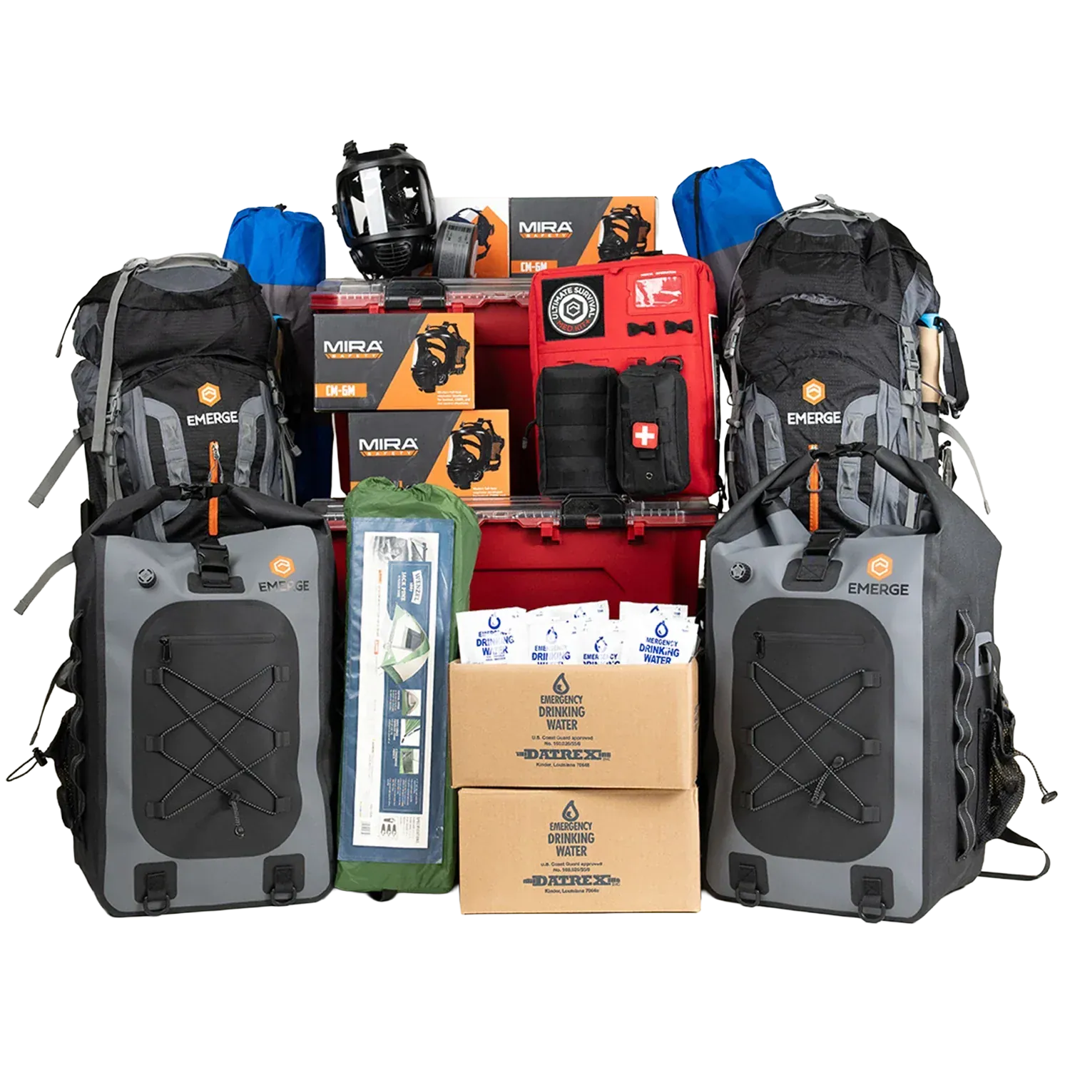 Emerge Survival Emergency Supplies 4-Person Kit Ultimate Survival Kit