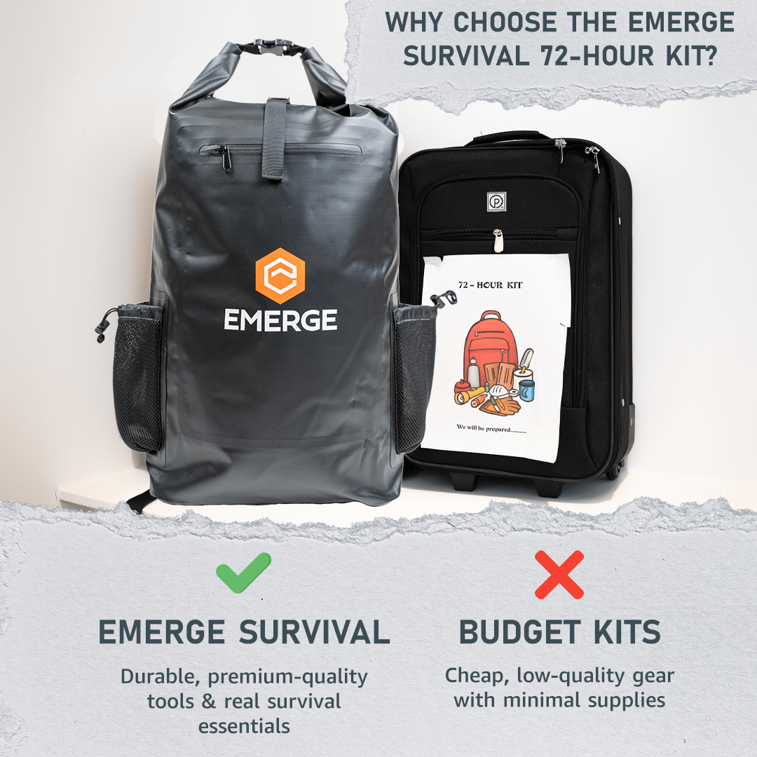 Emerge Survival Emergency Supplies 72 Hour Kit