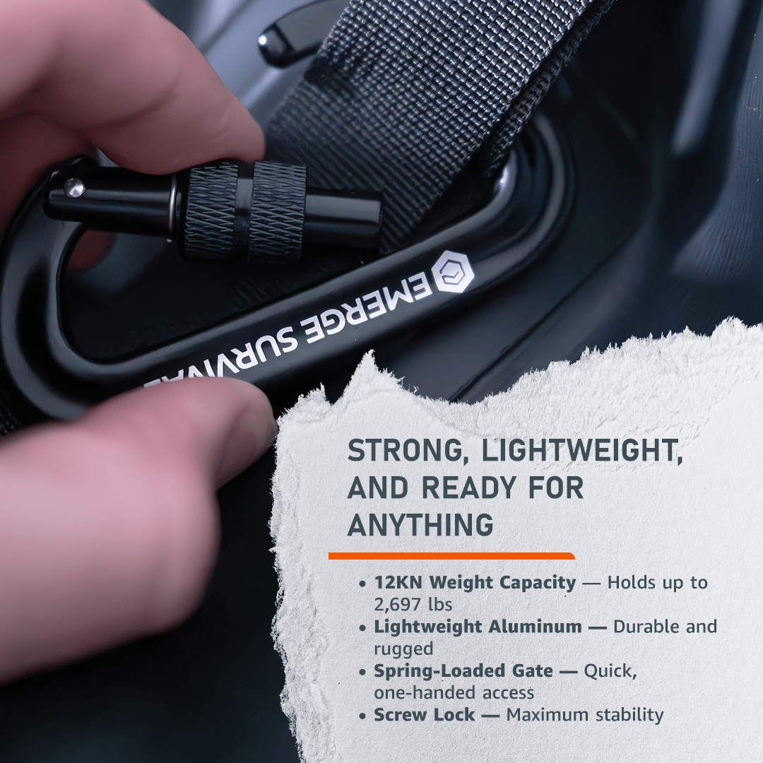 Emerge Survival Emergency Supplies Emerge Carabiner