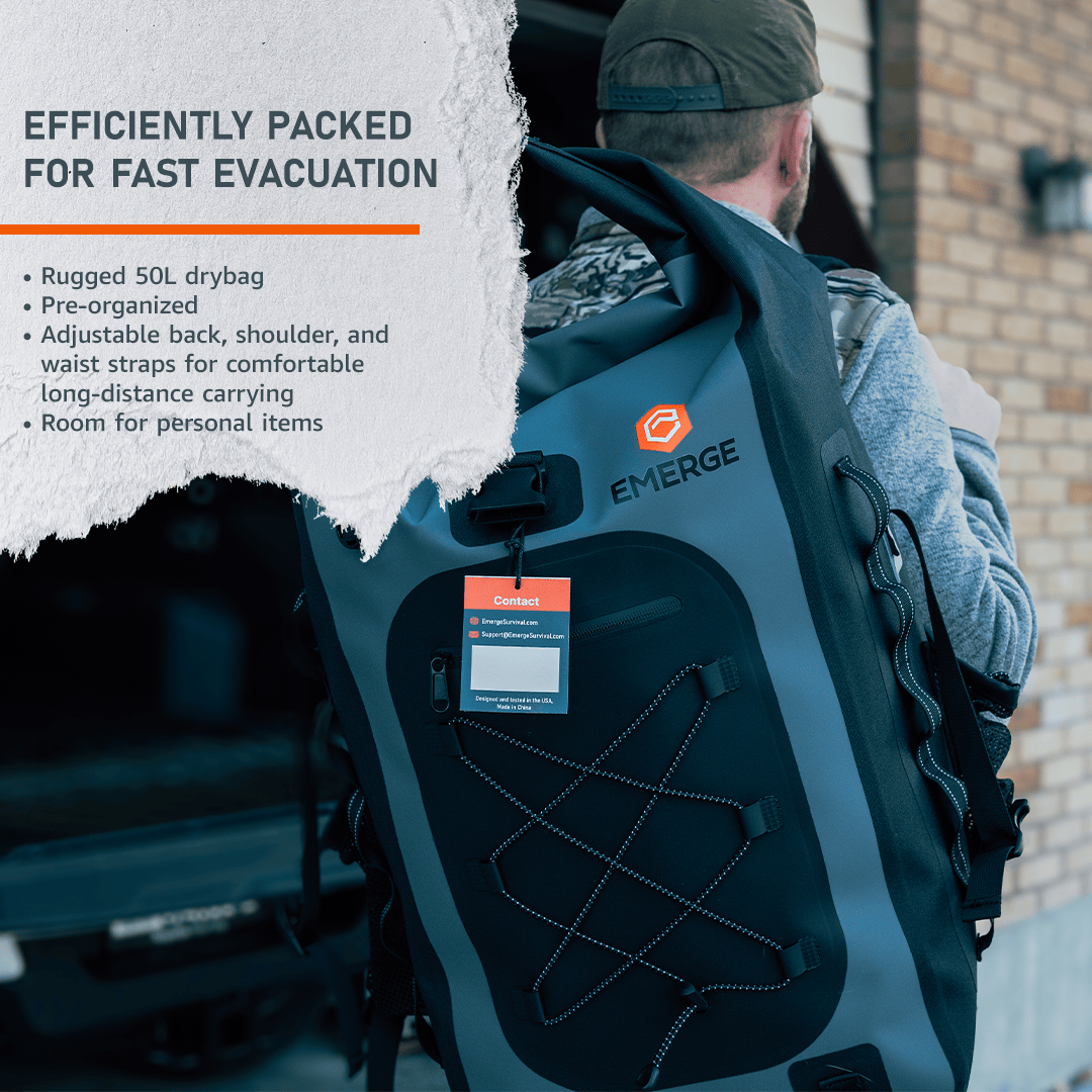 Emerge Survival Emergency Supplies Evacuation Bag
