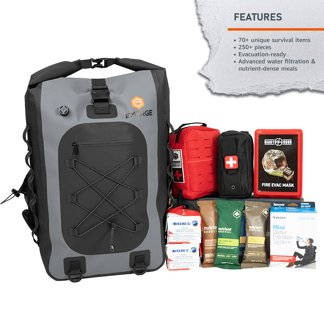 Emerge Survival Emergency Supplies Evacuation Bag