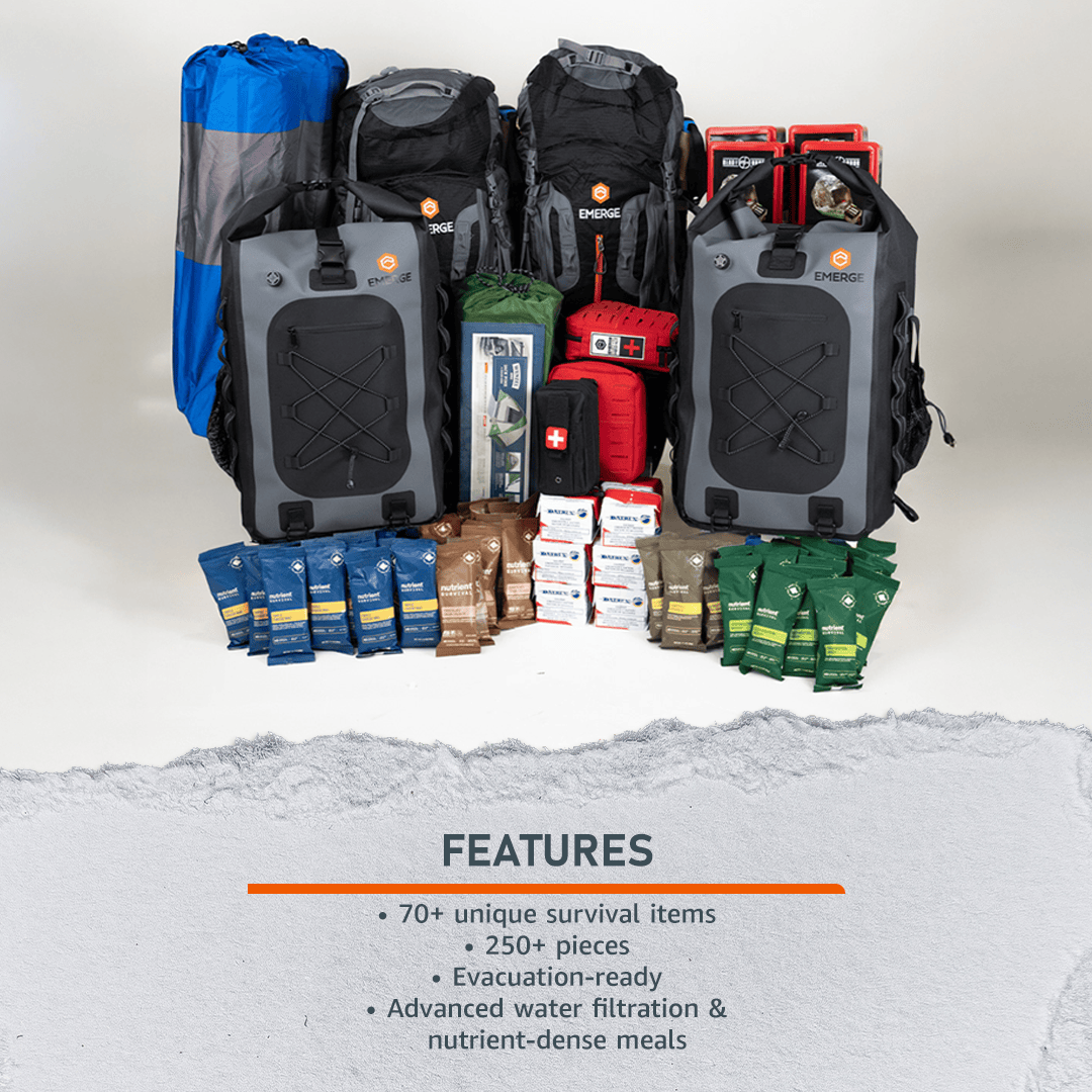 Emerge Survival Emergency Supplies Evacuation Pro Bag
