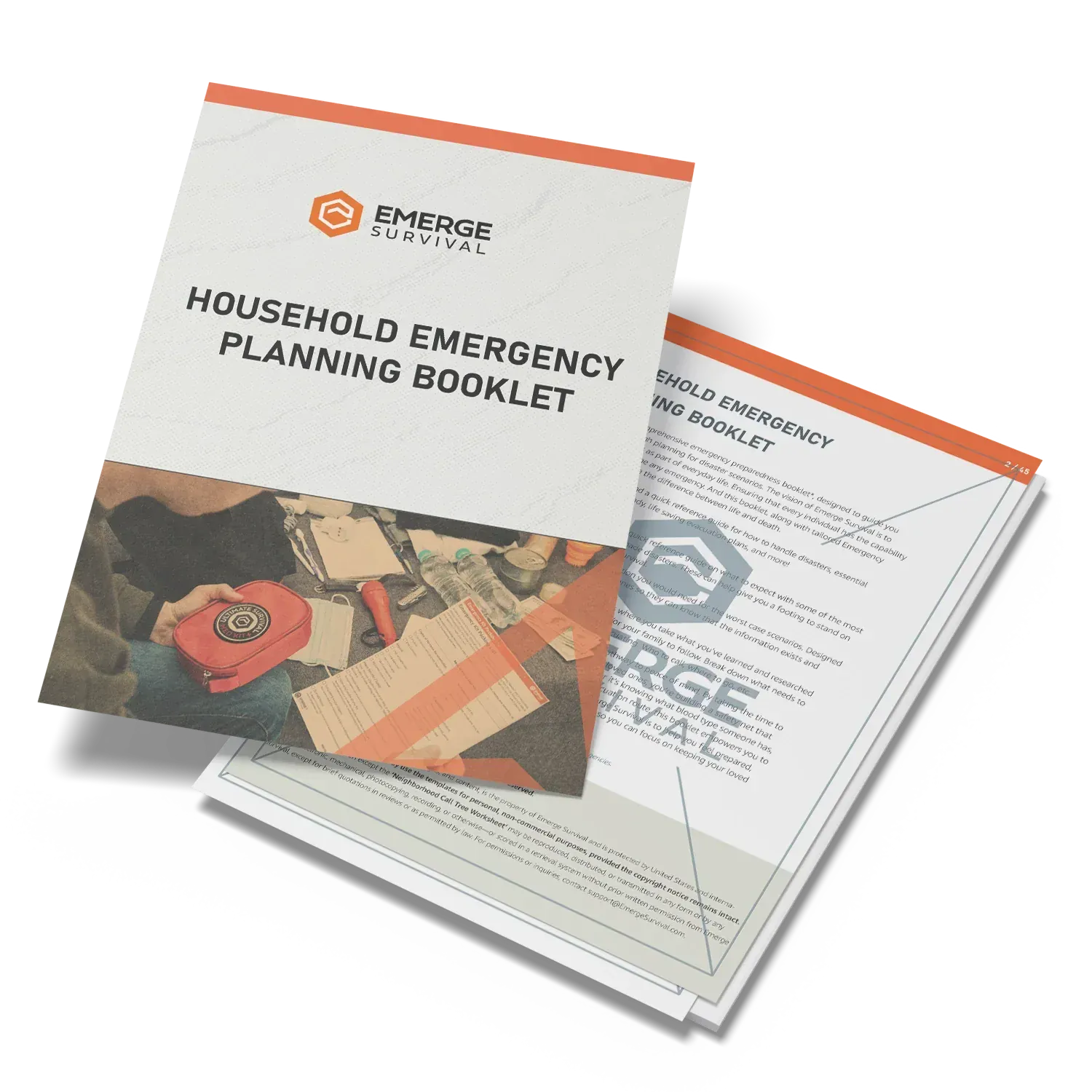 Emerge Survival Emergency Supplies Household Emergency Planning Sheets