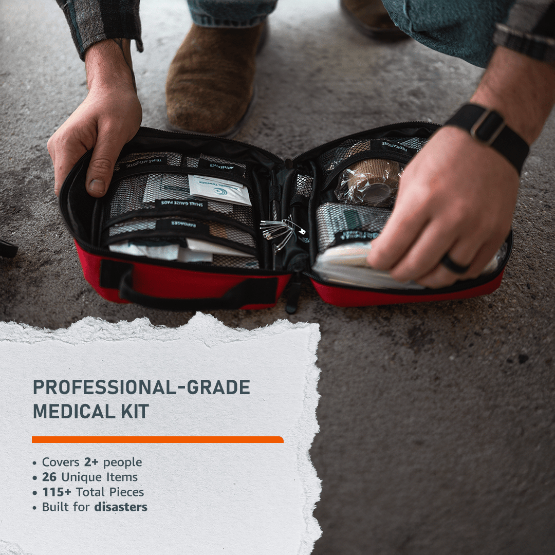 Emerge Survival First Aid Kit Emergency Med Kit