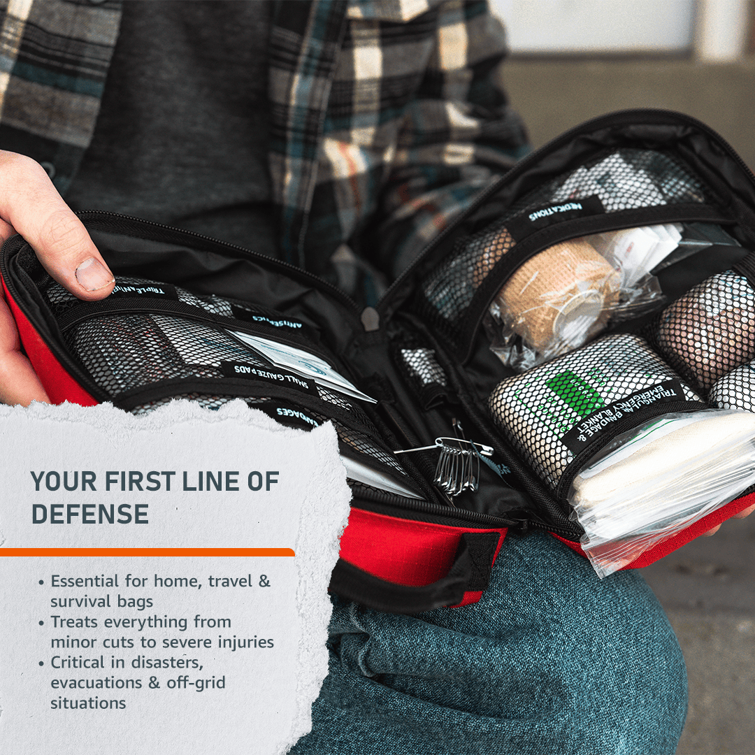 Emerge Survival First Aid Kit Emergency Med Kit
