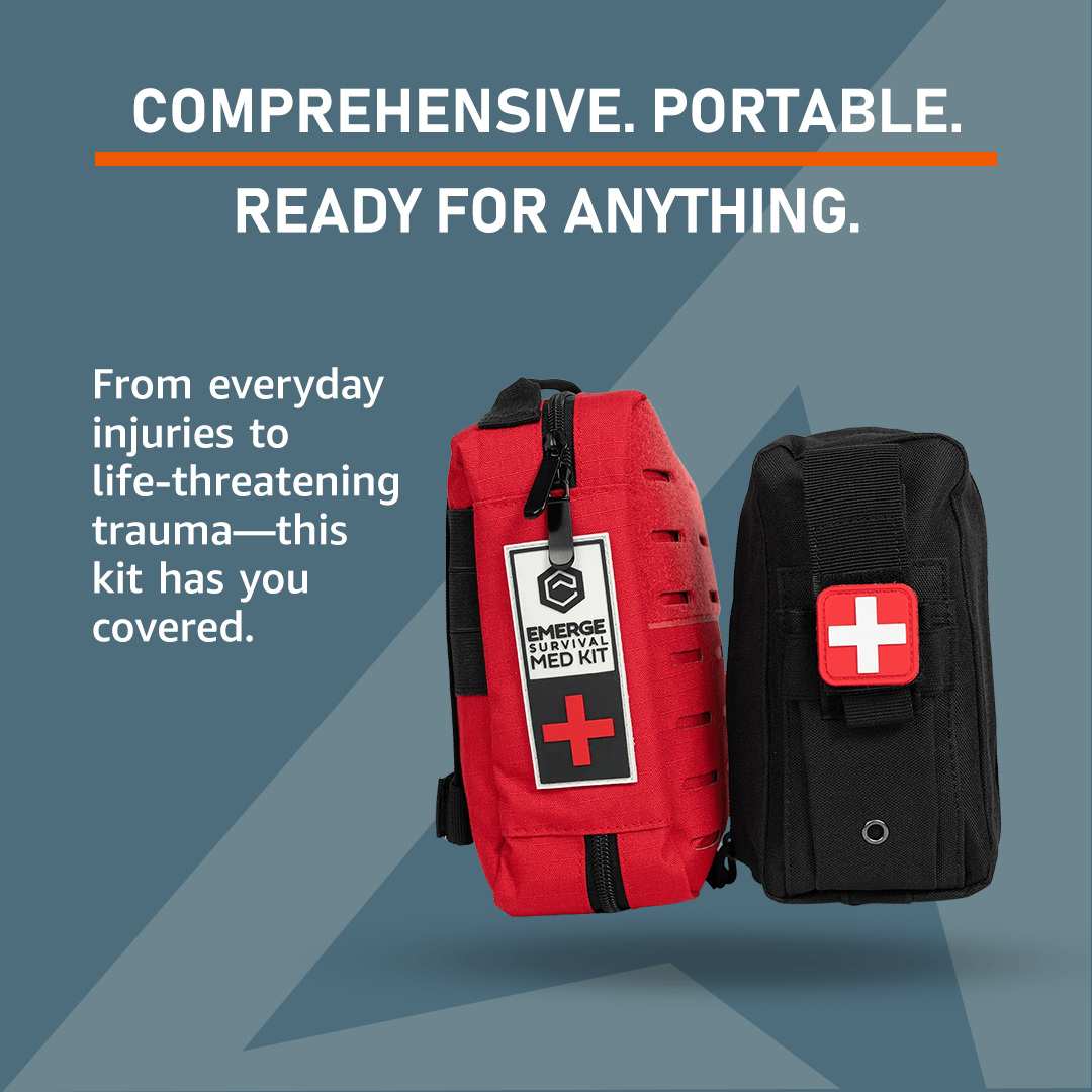 Emerge Survival First Aid Kit Emergency Med Kit
