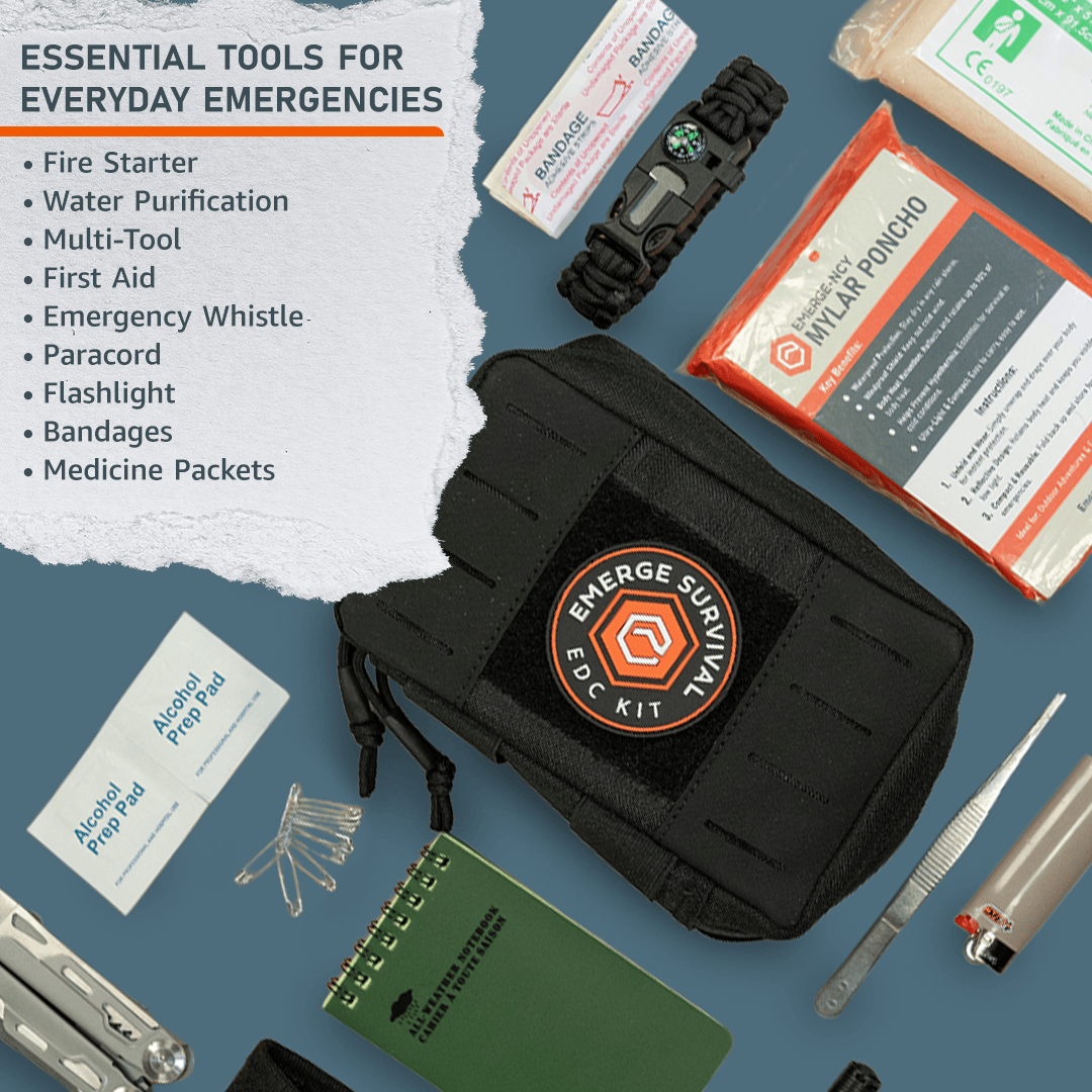 Emerge Survival First Aid Kit Every Day Carry (EDC) Kit