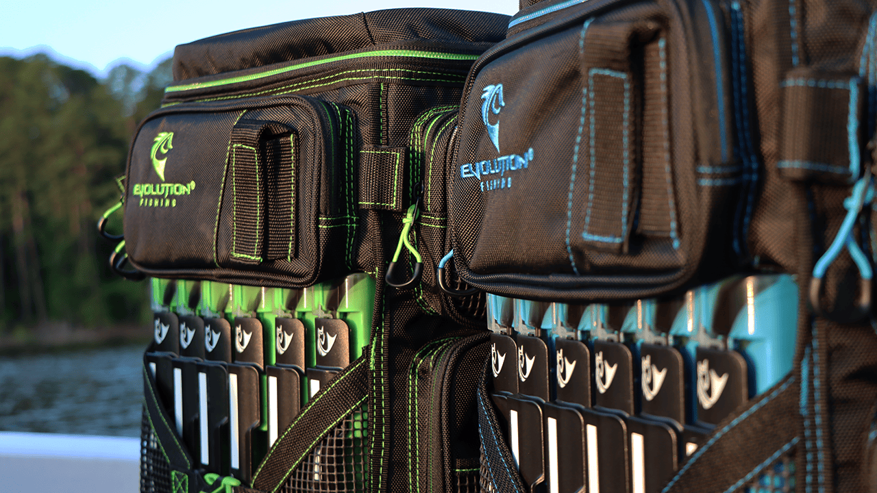 Evolution Outdoor Drift Series Bags Drift Series 3600 Tackle Backpack with Rod Holders & QuikLatch Trays