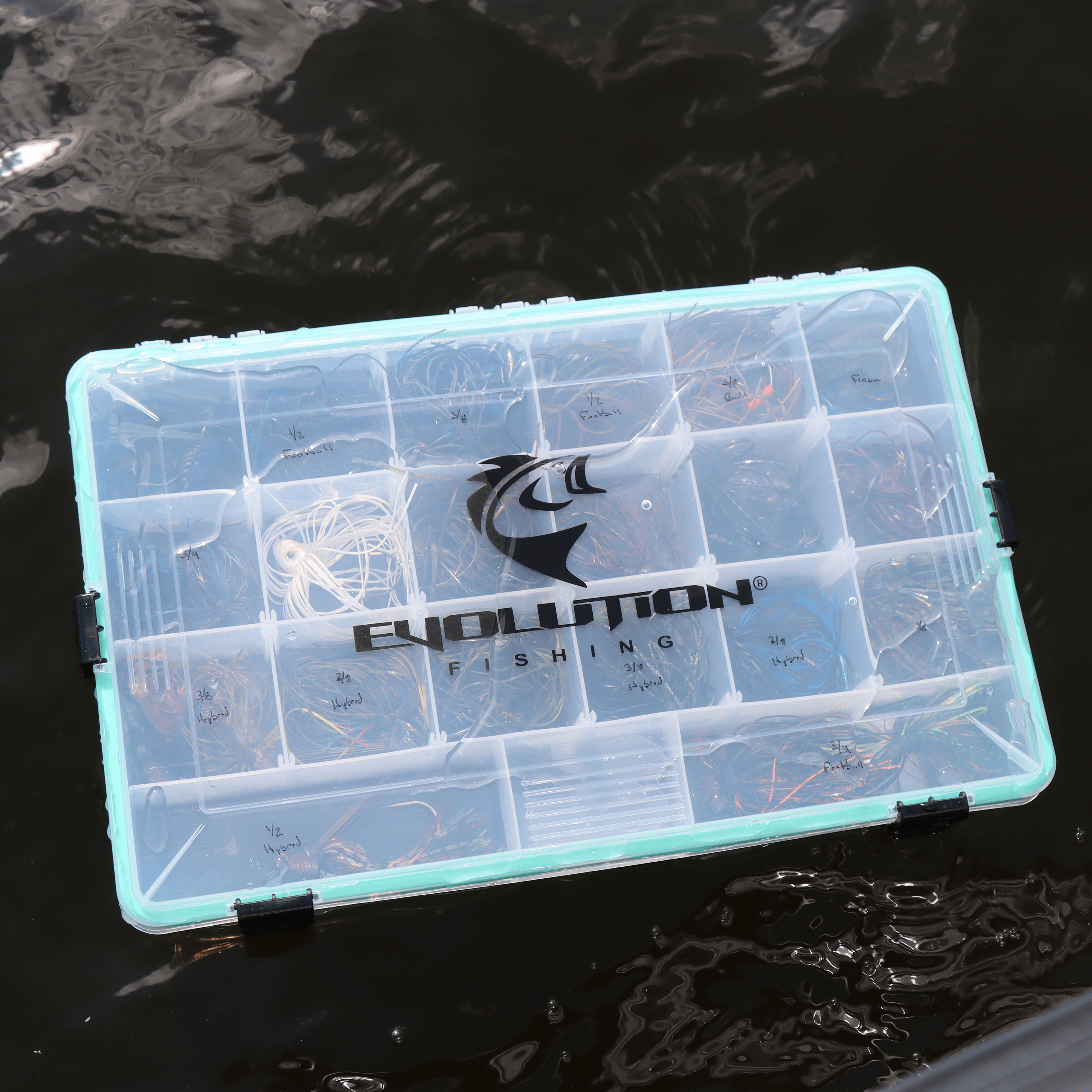Evolution Outdoor Waterproof Trays 3700 4-Latch Waterproof Tray - Seafoam