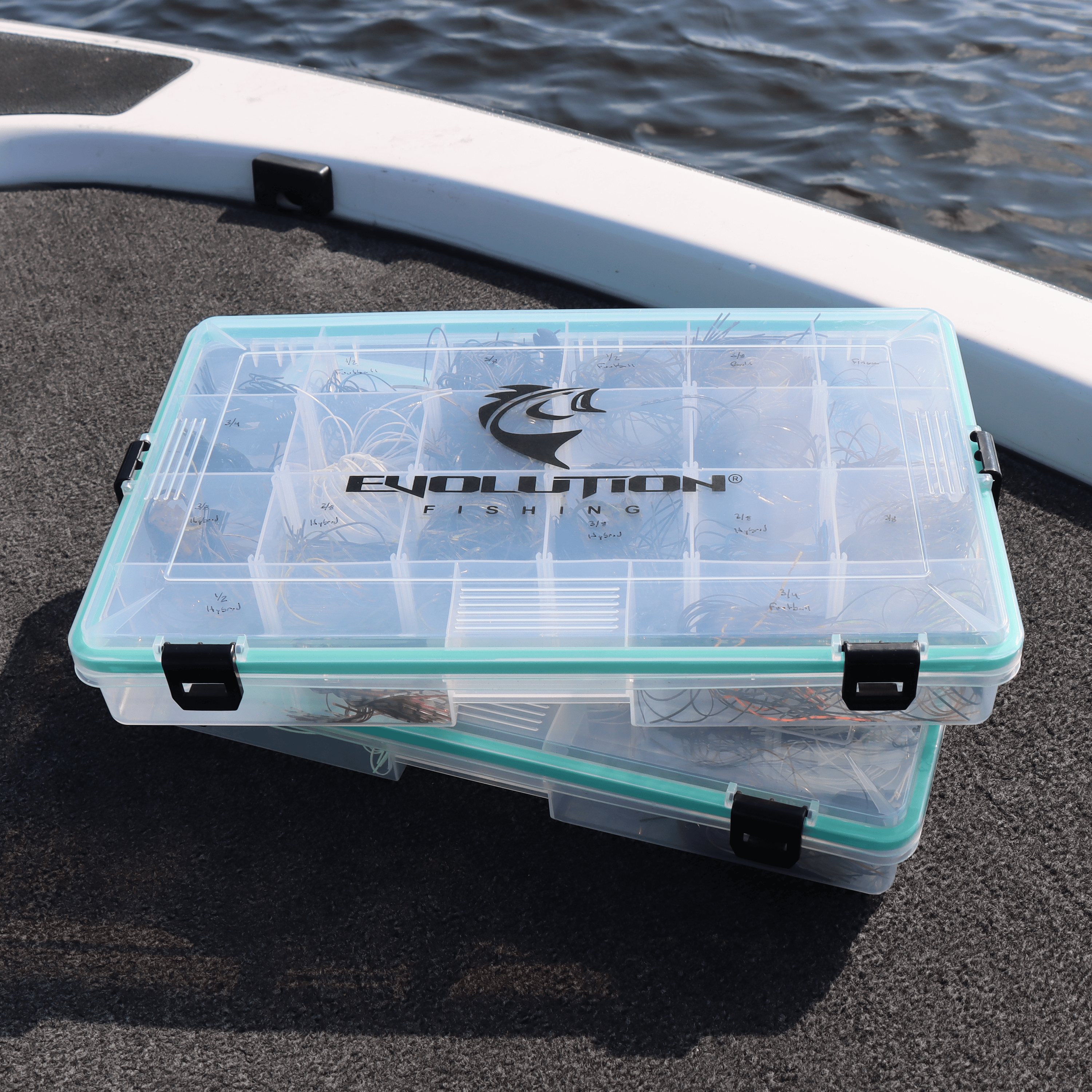 Evolution Outdoor Waterproof Trays 3700 4-Latch Waterproof Tray - Seafoam