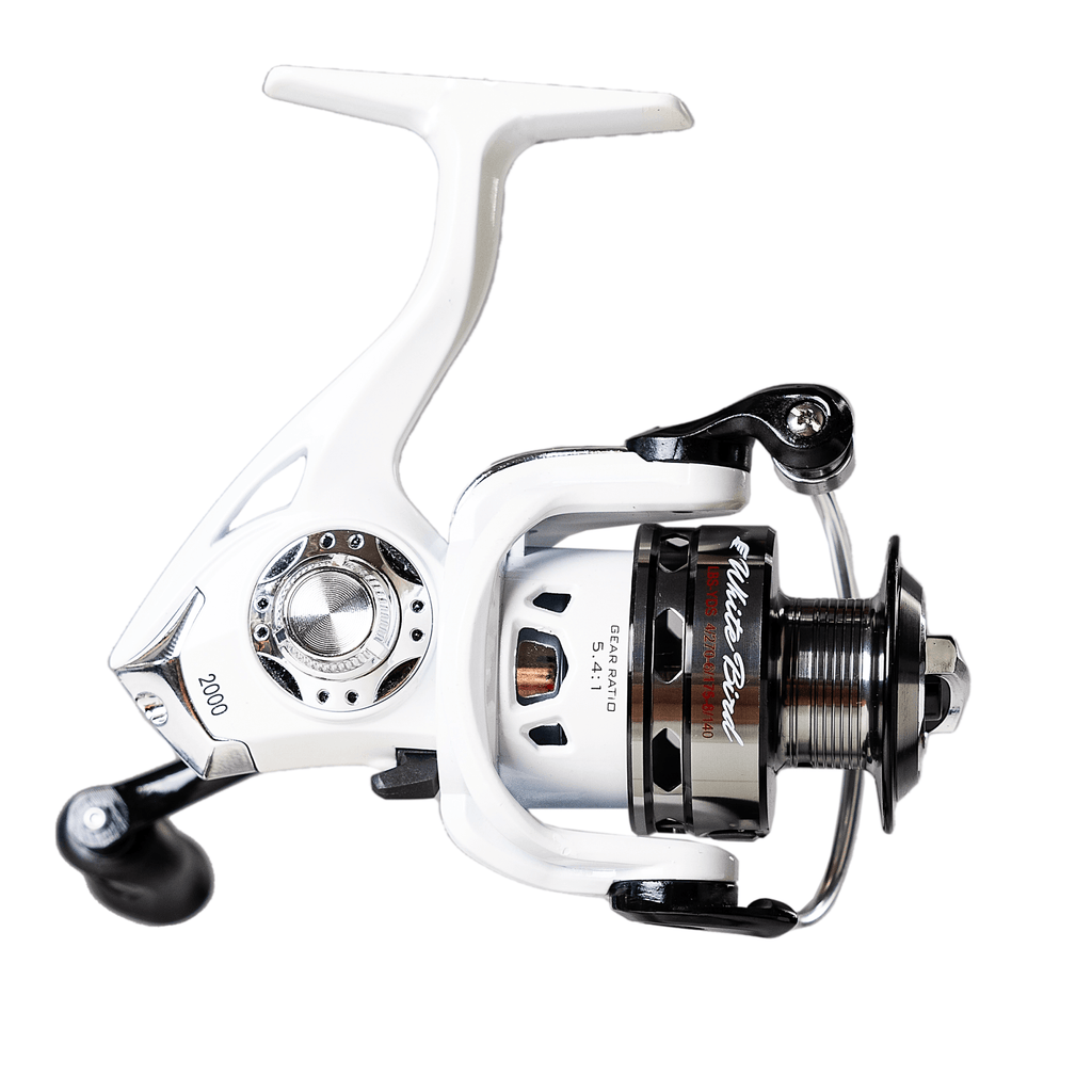 favorite white bird spinning combo Reel (retail packaging) This versatile reel is Breaking Strain (LB):8lb Cast Iron. Fish Hook high