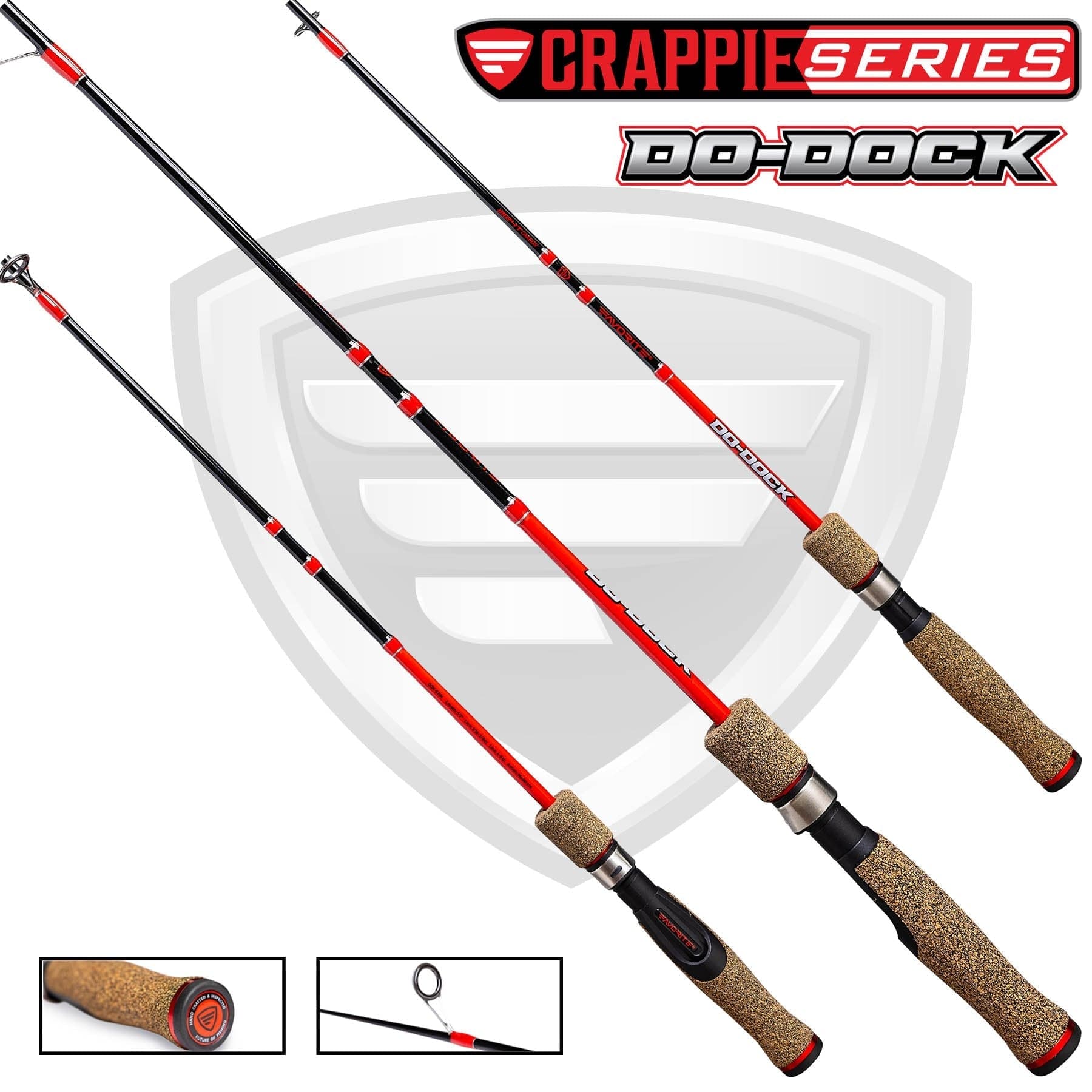 Favorite Fishing Fishing Rod 5'3" Medium 1 piece Do Dock Snub Nose Crappie Spinning Rod
