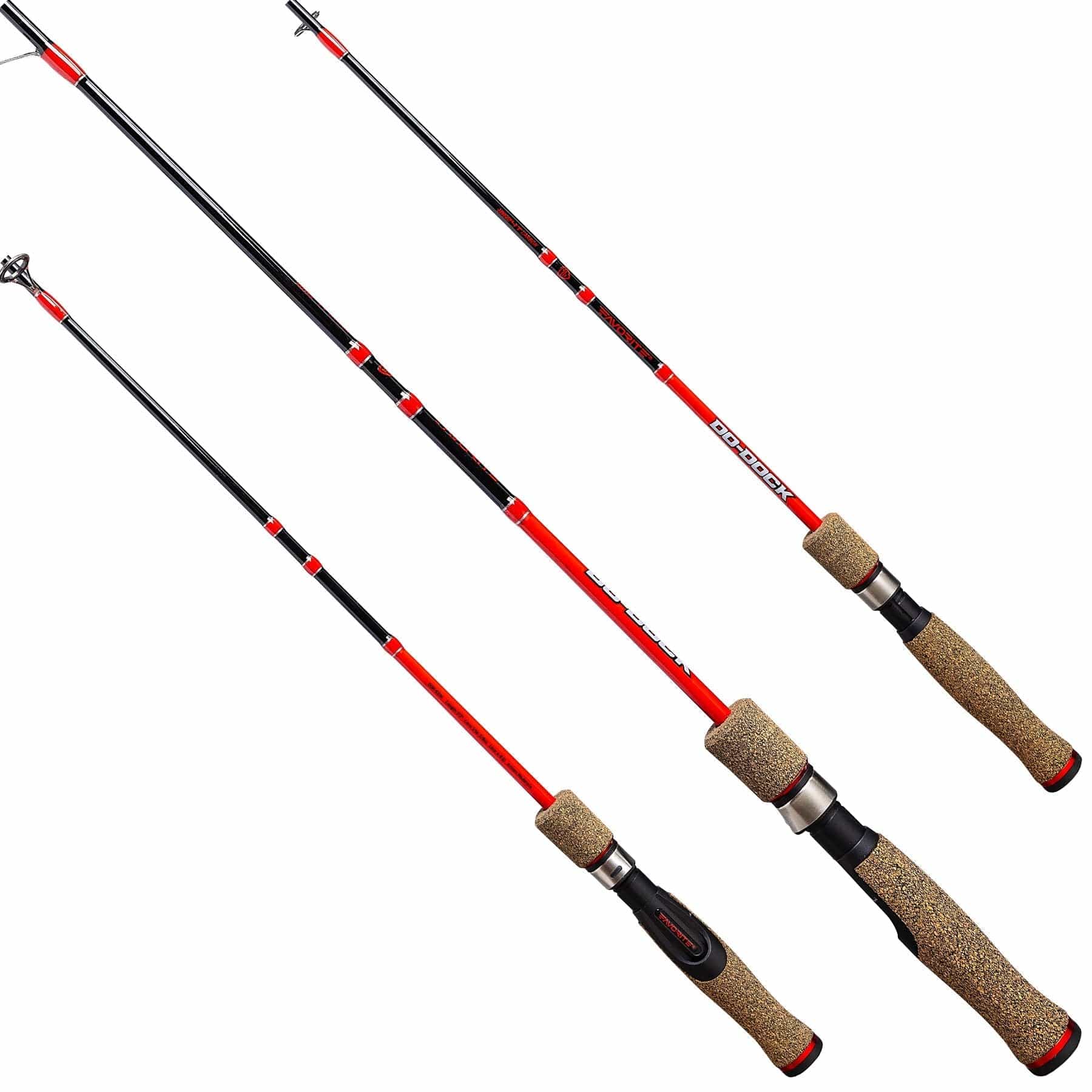 Favorite Fishing Fishing Rod 5'3" Medium 1 piece Do Dock Snub Nose Crappie Spinning Rod