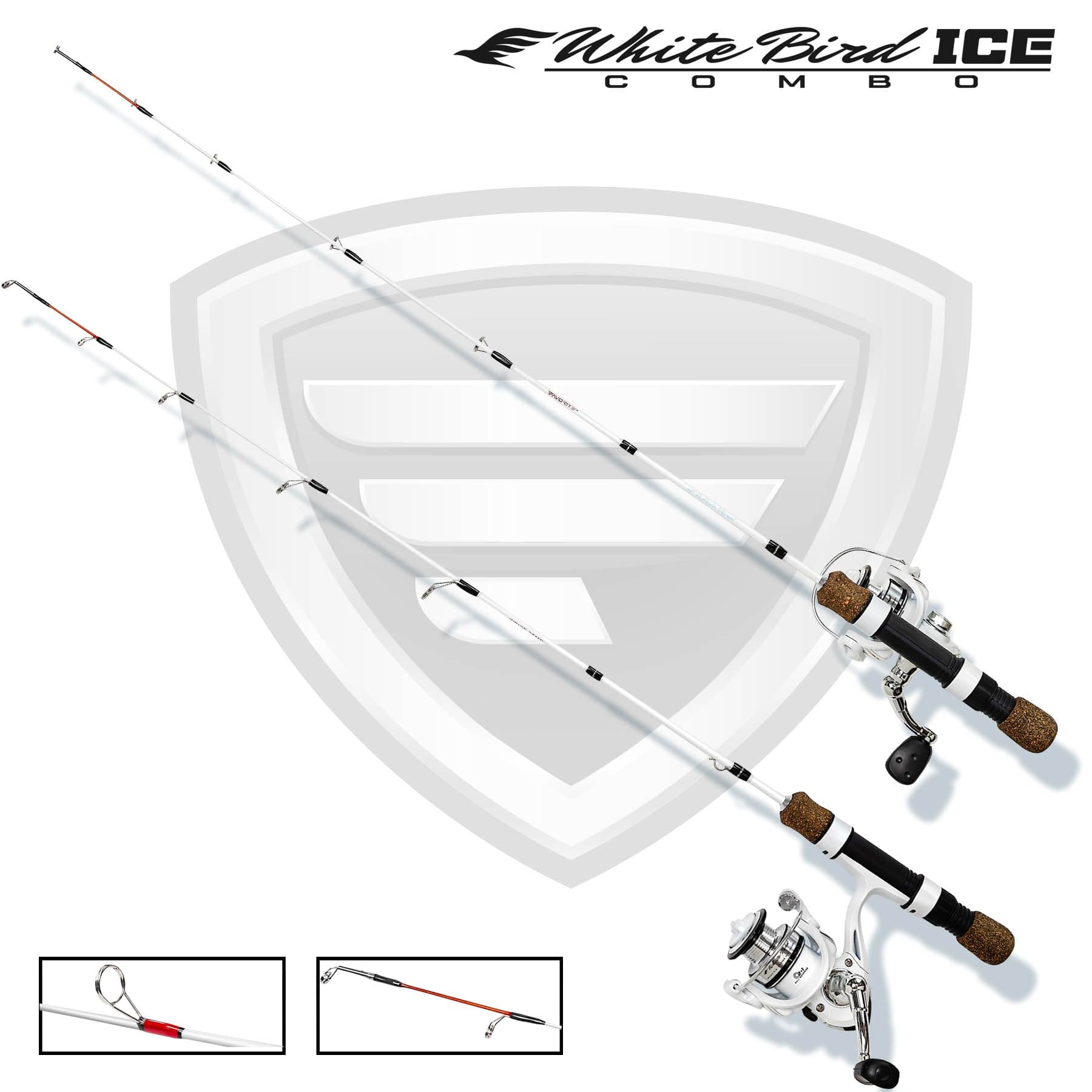 Favorite Fishing Fishing Rod White Bird Ice Combo 26"-28"