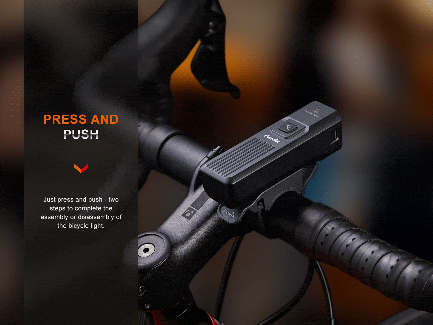 Fenix Store Bike Light Fenix BC15R Lightweight Rechargeable Bicycle Light