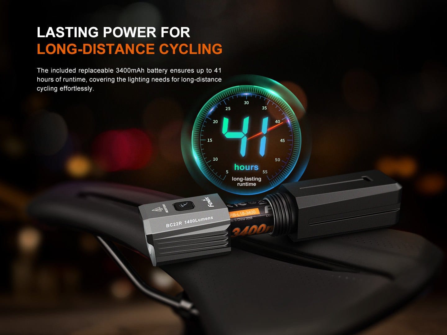 Fenix Store Bike Light Fenix BC22R High-Performance Road Bike Light