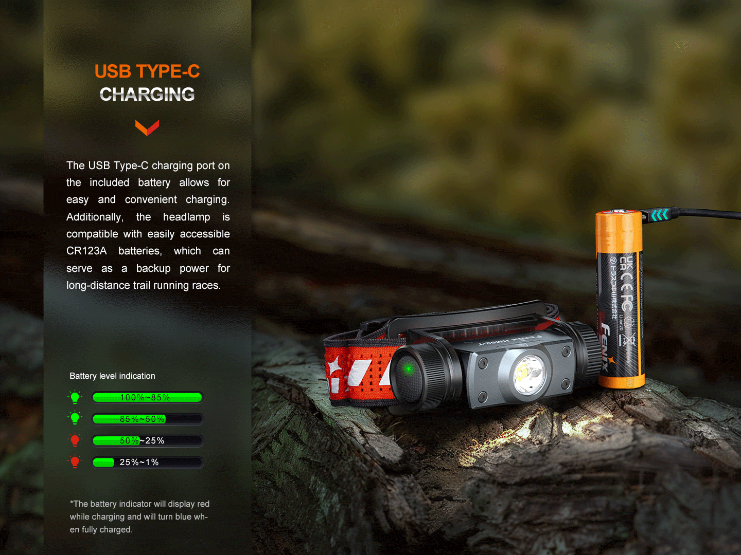 Fenix Store Headlamp Fenix HM62-T Lightweight Trail Running Headlamp