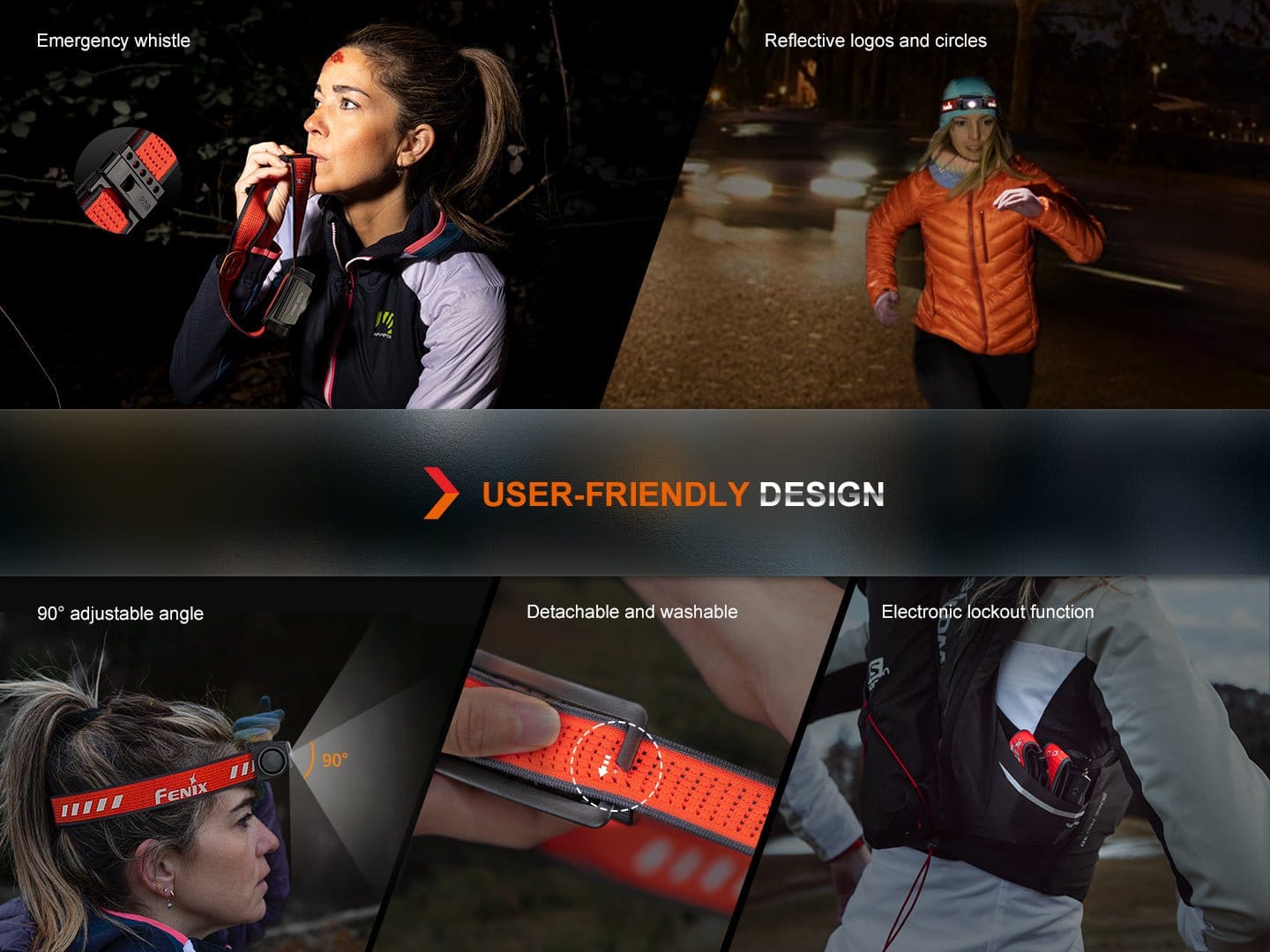 Fenix Store Headlamp Fenix HM62-T Lightweight Trail Running Headlamp