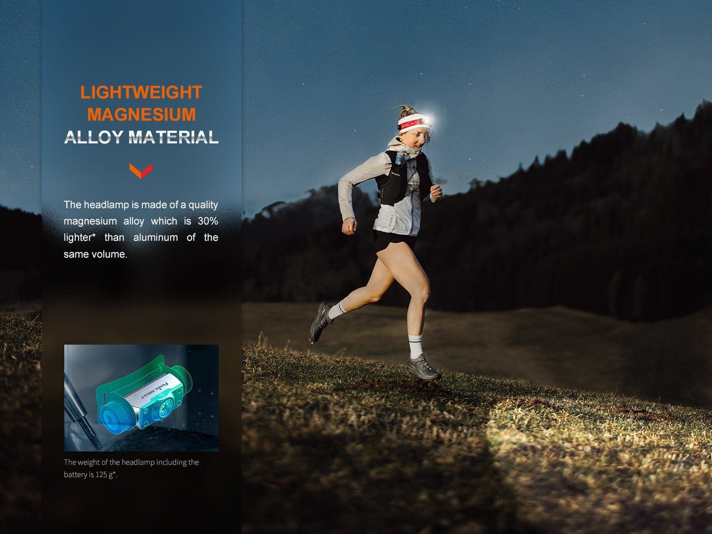Fenix Store Headlamp Fenix HM62-T Lightweight Trail Running Headlamp