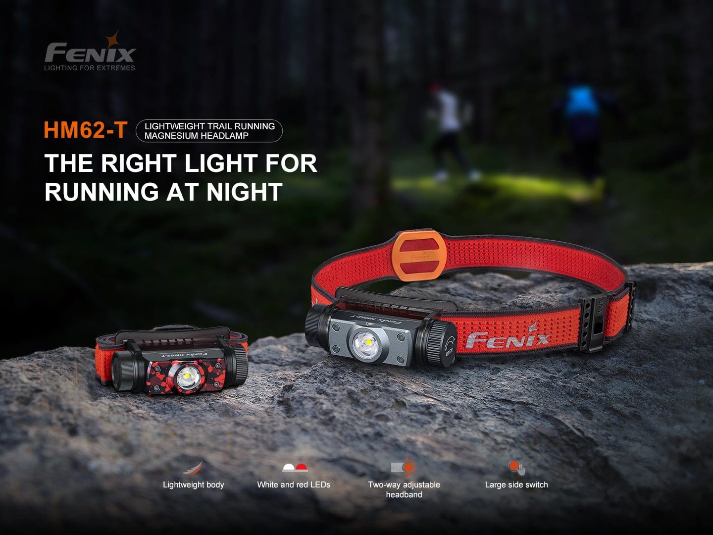 Fenix Store Headlamp Fenix HM62-T Lightweight Trail Running Headlamp
