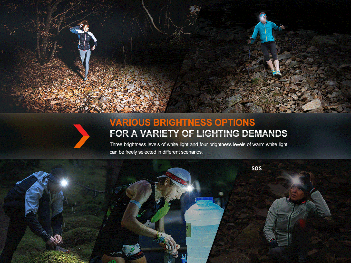 Fenix Store Headlamp Fenix HM65R-T V2 Rechargeable Lightweight Trail Running Headlamp