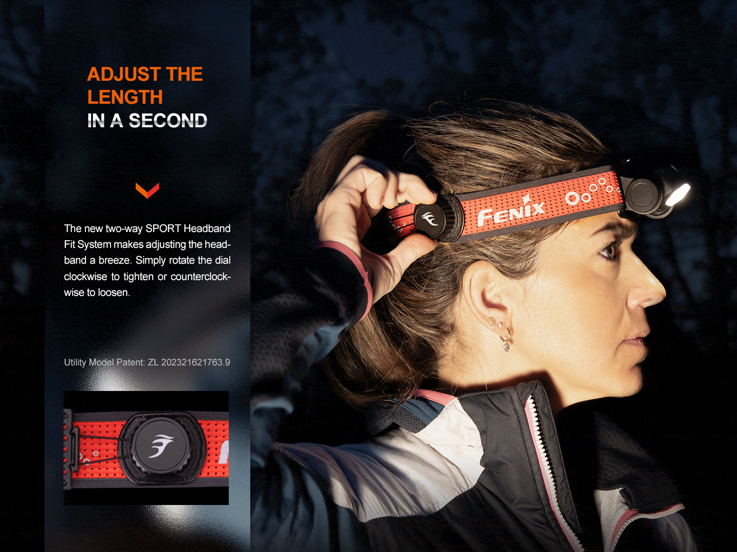 Fenix Store Headlamp Fenix HM65R-T V2 Rechargeable Lightweight Trail Running Headlamp