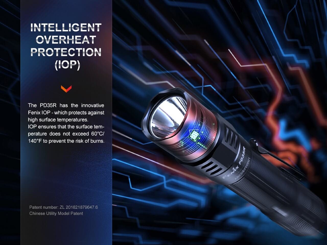 Fenix Store Rechargeable Flashlight Fenix PD35R Compact Rechargeable Tactical Flashlight