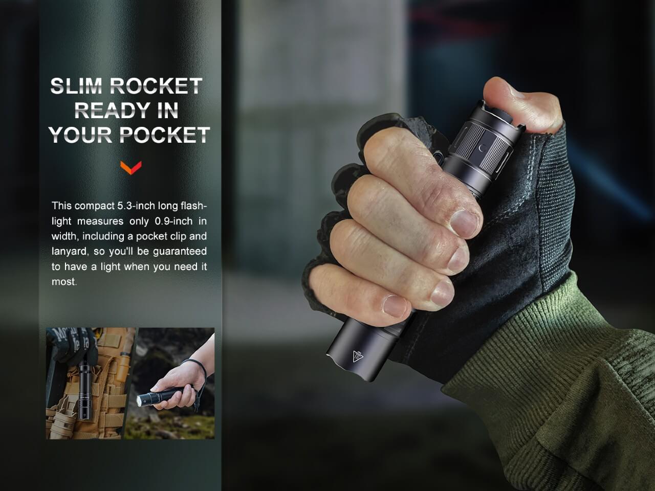 Fenix Store Rechargeable Flashlight Fenix PD35R Compact Rechargeable Tactical Flashlight