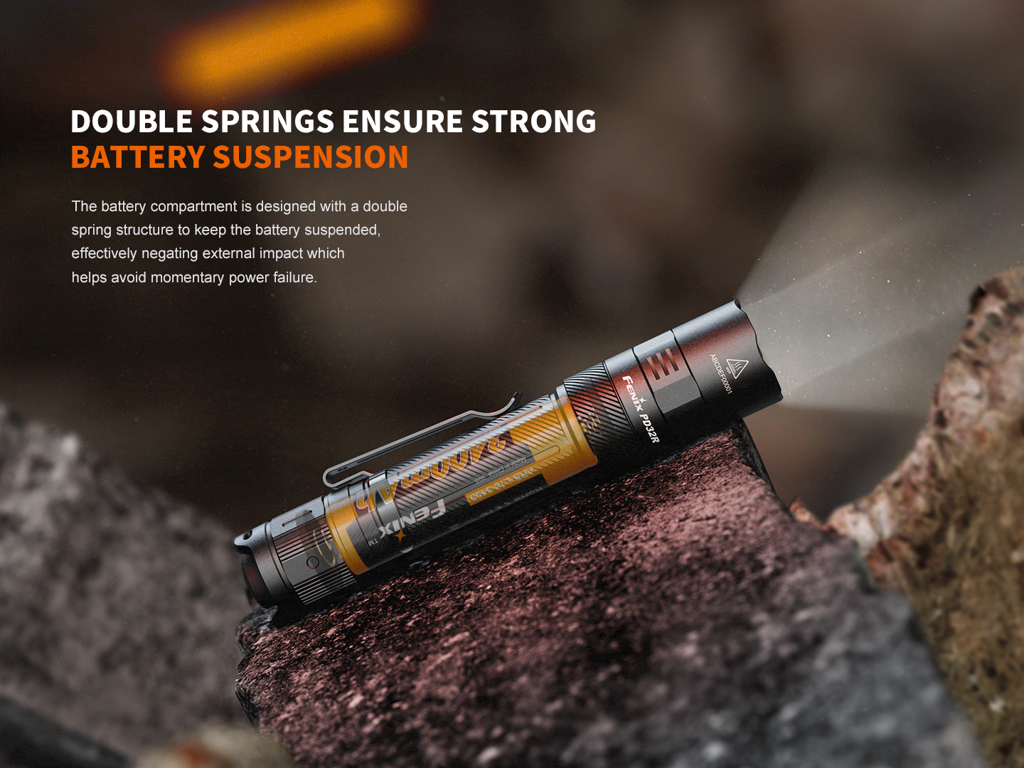 Fenix Store Tactical Flashlight Fenix PD32R Rechargeable Silent Switch LED Flashlight