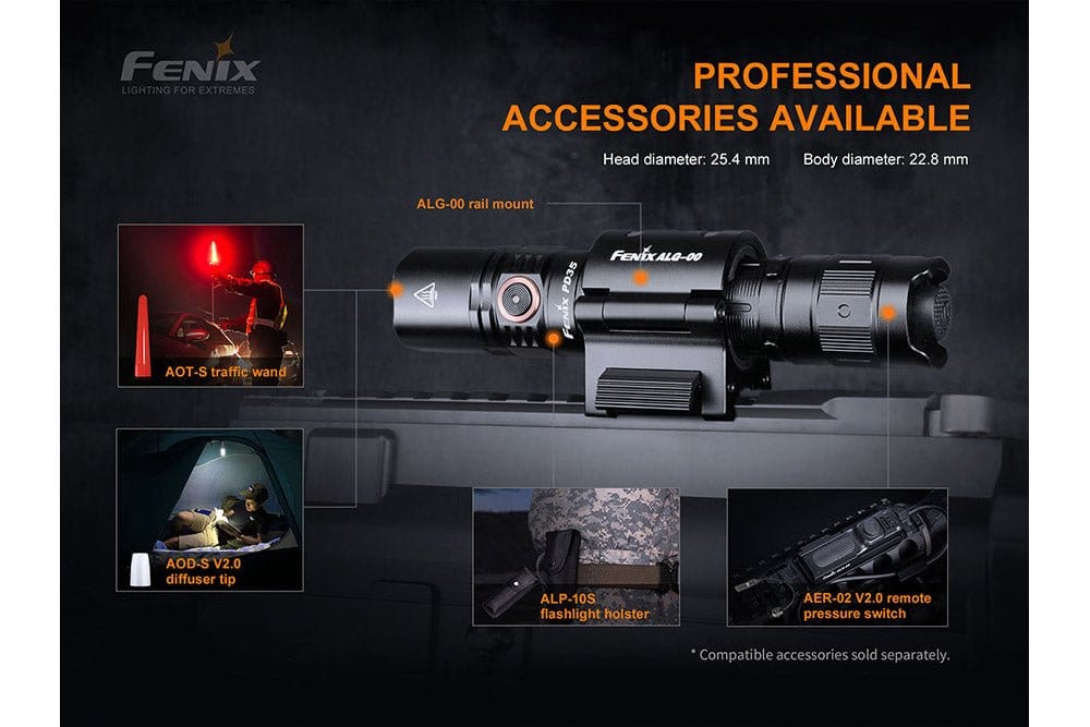 Fenix Store Tactical Flashlight Fenix PD35 V3.0 Everyday Carry Flashlight - 1700 Lumens