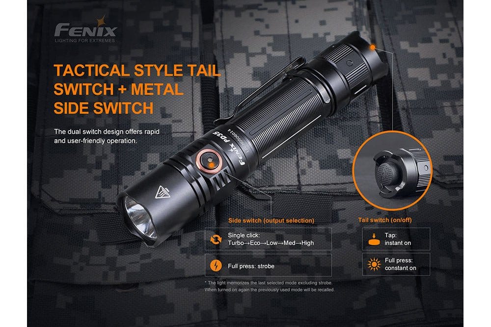 Fenix Store Tactical Flashlight Fenix PD35 V3.0 Everyday Carry Flashlight - 1700 Lumens