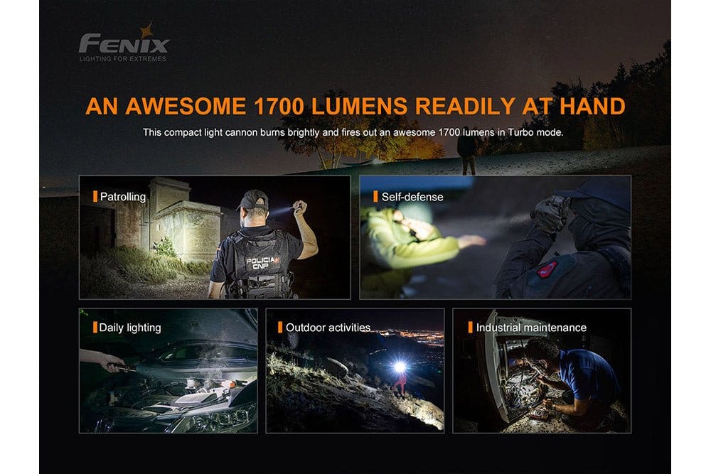 Fenix Store Tactical Flashlight Fenix PD35 V3.0 Everyday Carry Flashlight - 1700 Lumens