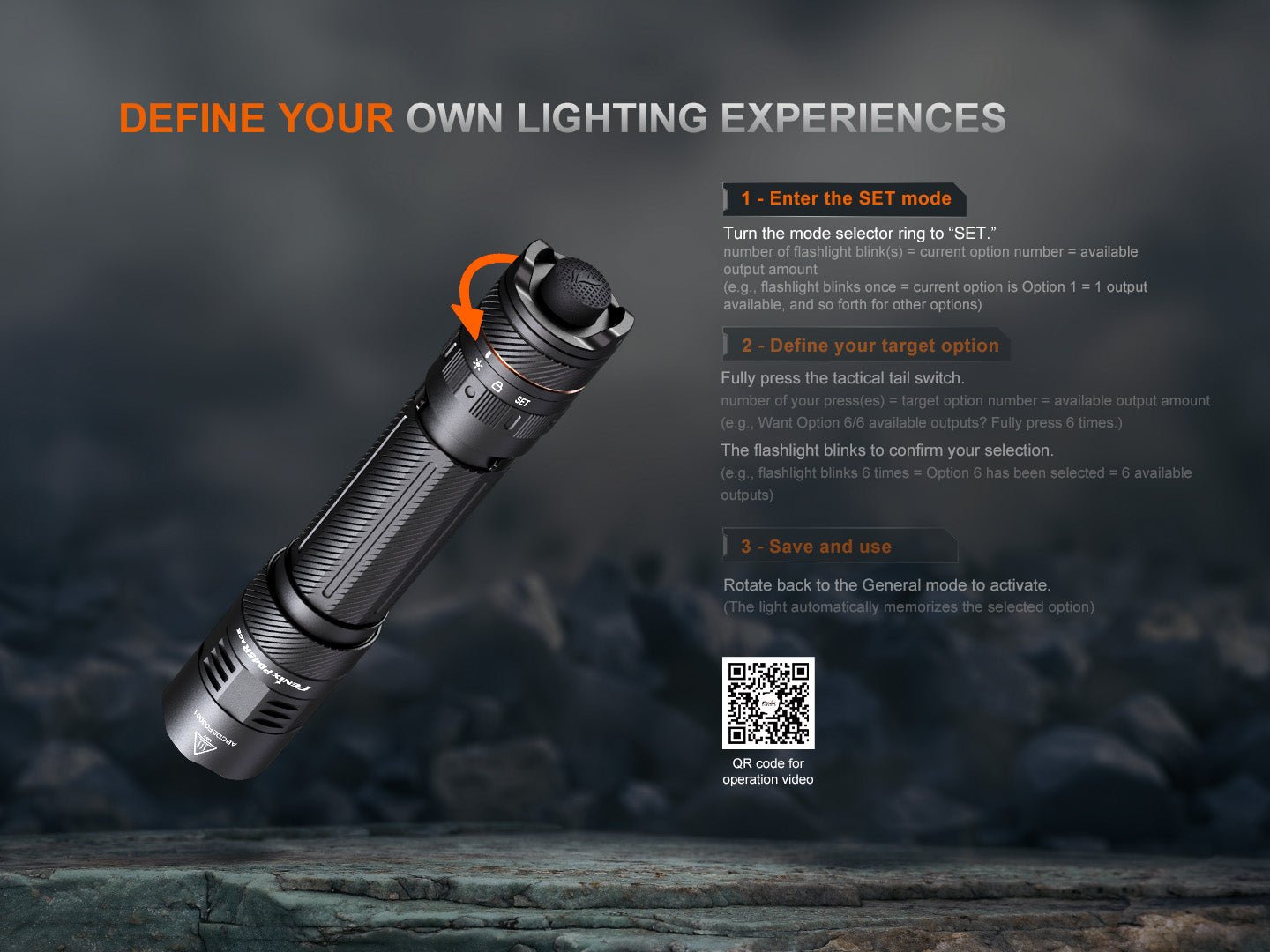 Fenix Store Tactical Flashlight Fenix PD45R ACE Multi-Mode Tactical Flashlight