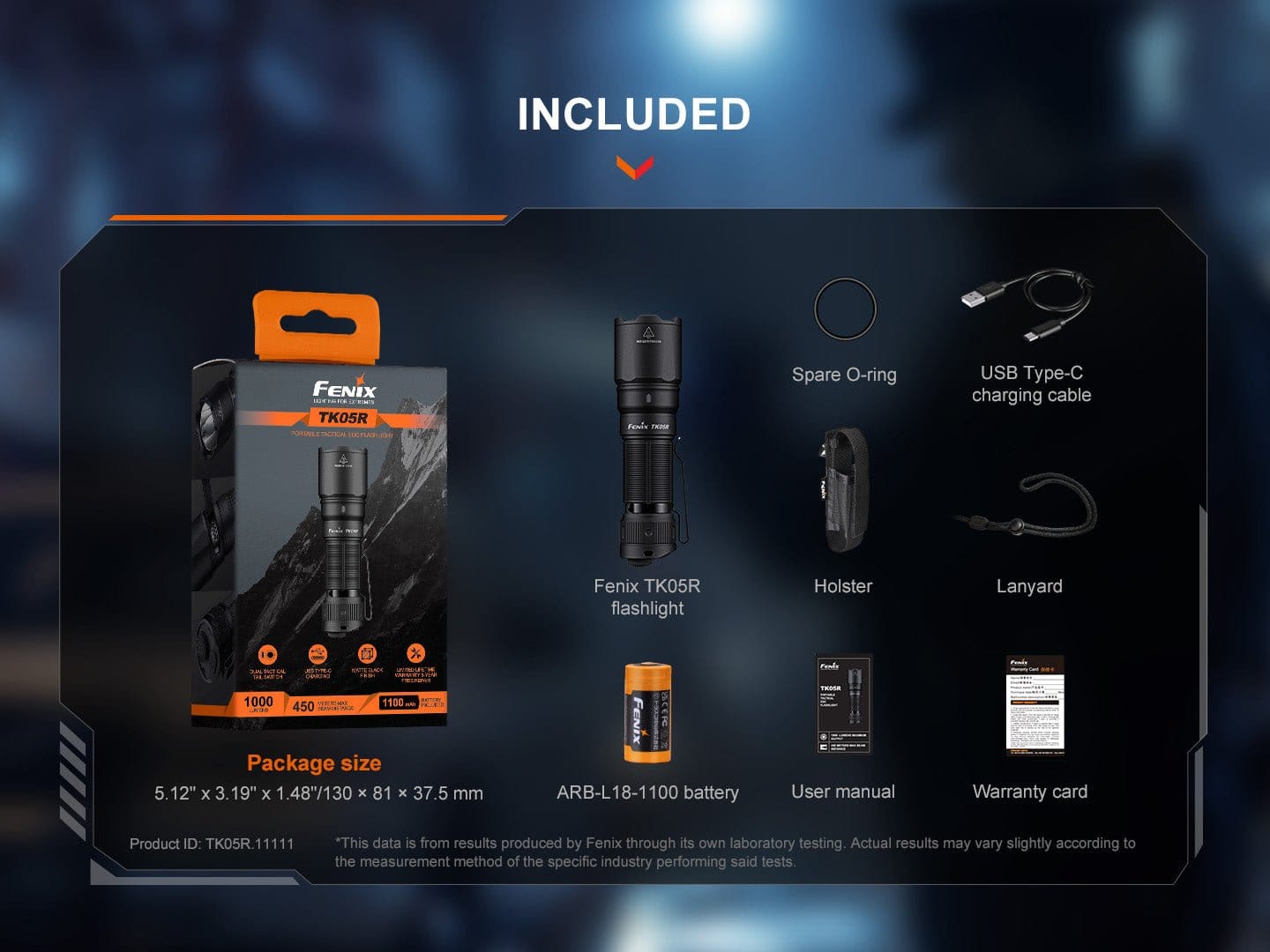 Fenix Store Tactical Flashlight Fenix TK05R Compact Tactical EDC Flashlight