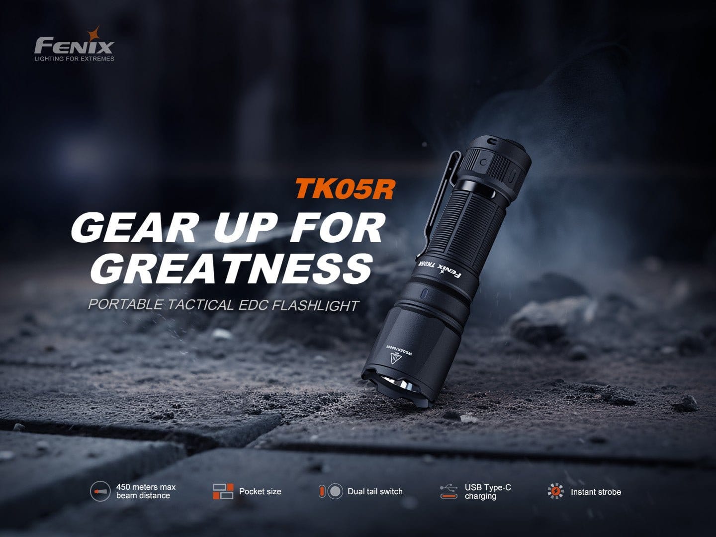 Fenix Store Tactical Flashlight Fenix TK05R Compact Tactical EDC Flashlight