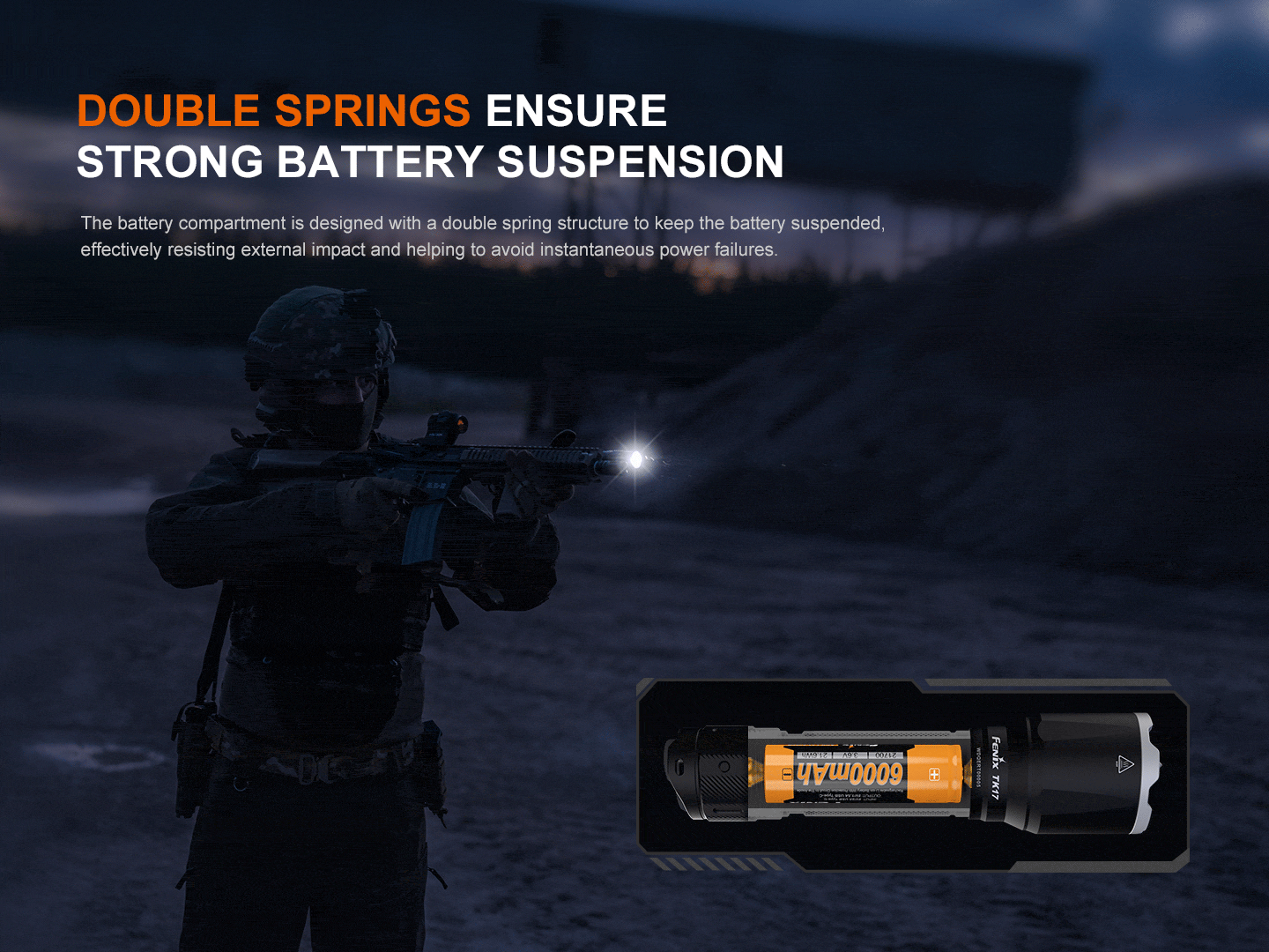 Fenix Store Tactical Flashlight Fenix TK17 Dual Switch Tactical Flashlight