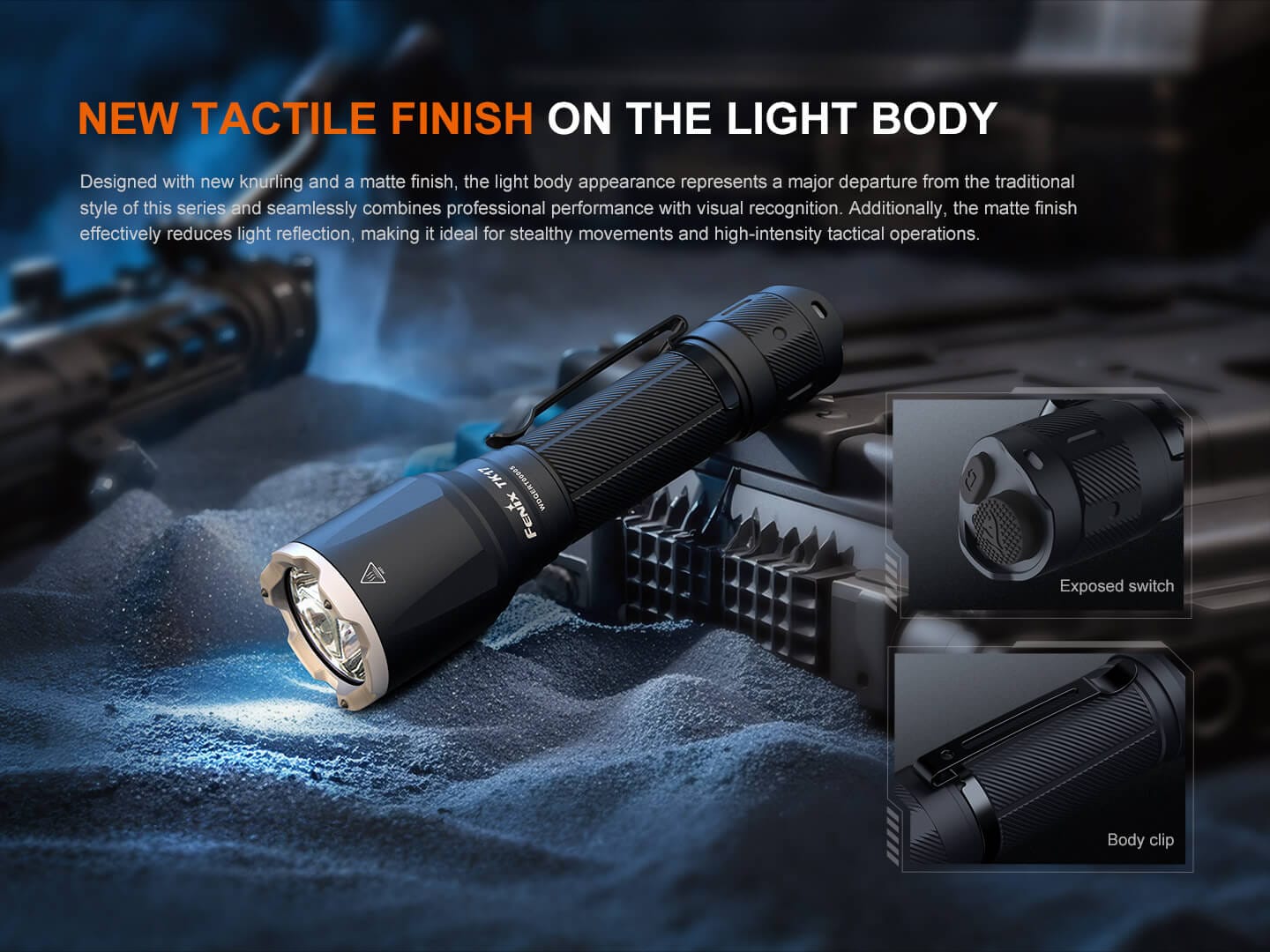 Fenix Store Tactical Flashlight Fenix TK17 Dual Switch Tactical Flashlight