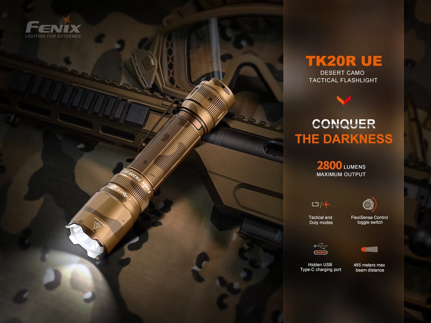 Fenix Store Tactical Flashlight Fenix TK20R UE Tactical LED Flashlight - 2800 Lumens