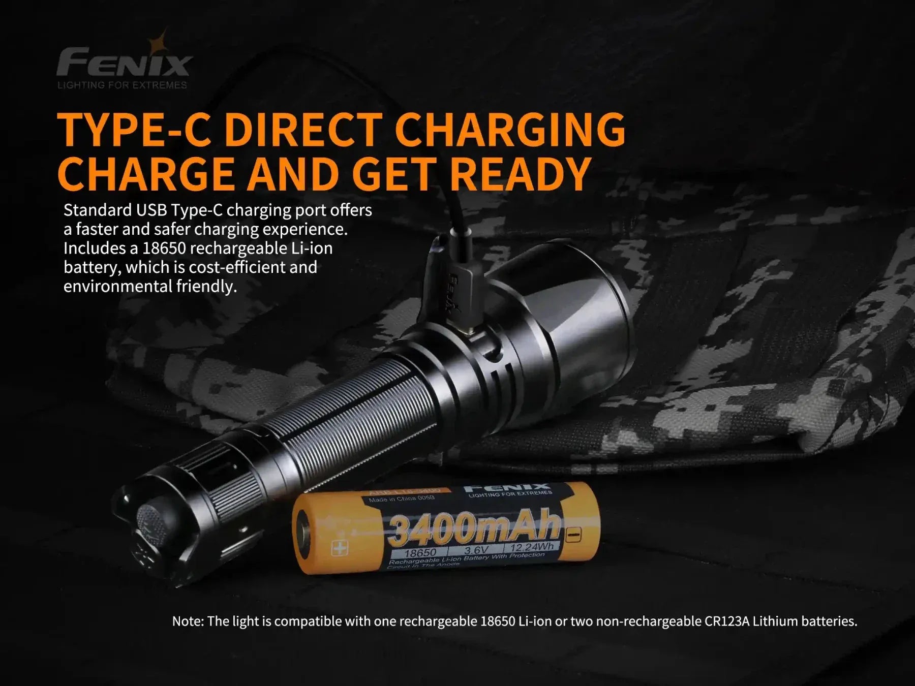 Fenix Store Tactical Flashlight Fenix TK26R Tactical LED Flashlight - 1500 Lumens