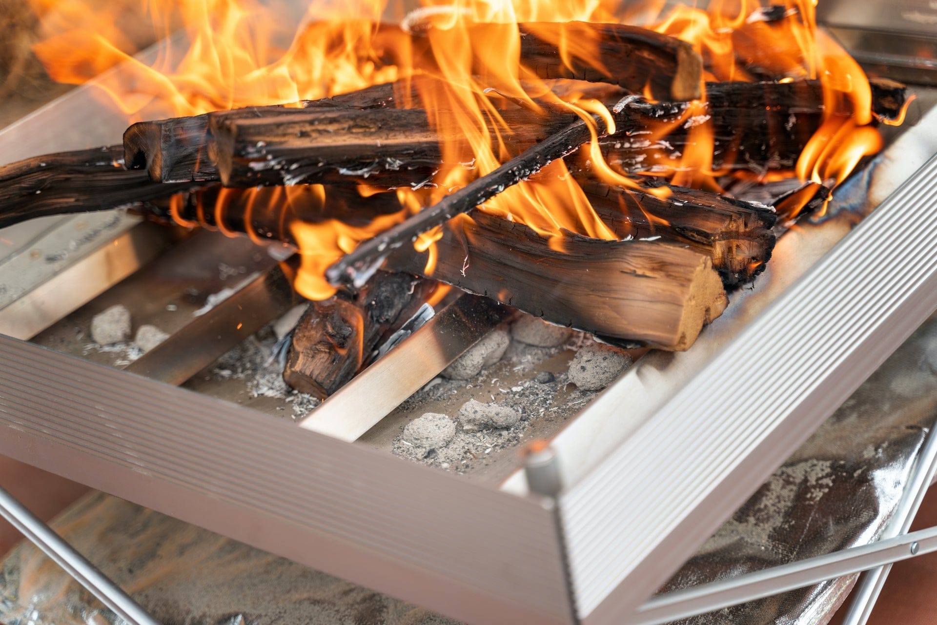 Fireside Outdoor Pop-Up Pit Accessories Dutch Oven Fire Table