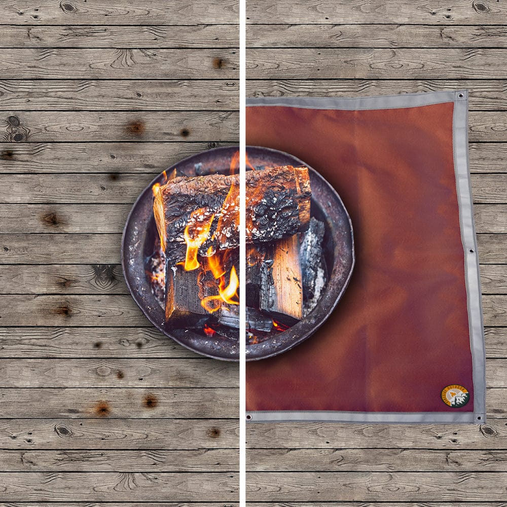 Fireside Outdoor Pop-Up Pit Accessories Ember Mat - Protect The Ground From Popping Embers or Dripping Grease