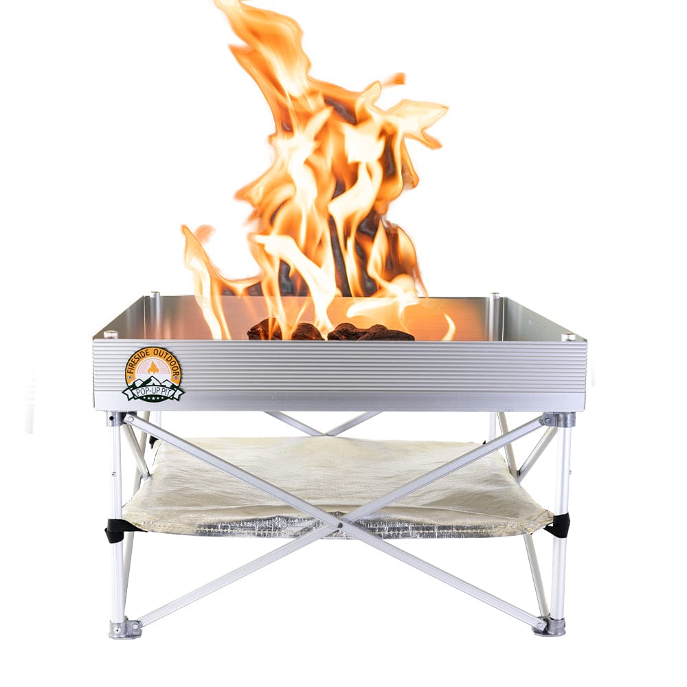 Fireside Outdoor Pop-Up Pit Accessories Fireside Outdoor Pop-Up Fire Pit & Heat Shield Bundle