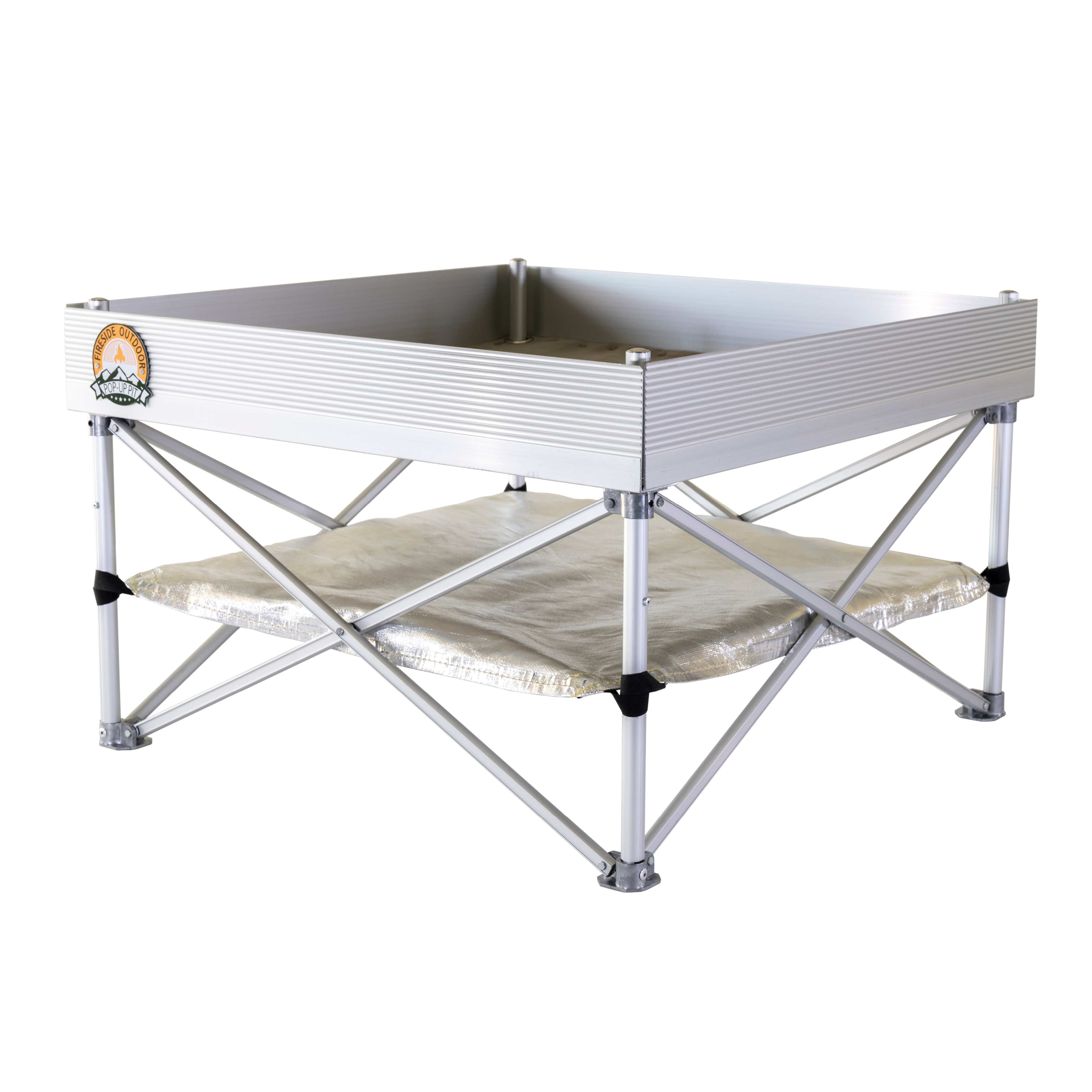 Fireside Outdoor Pop-Up Pit Accessories Fireside Outdoor Pop-Up Fire Pit & Heat Shield Bundle